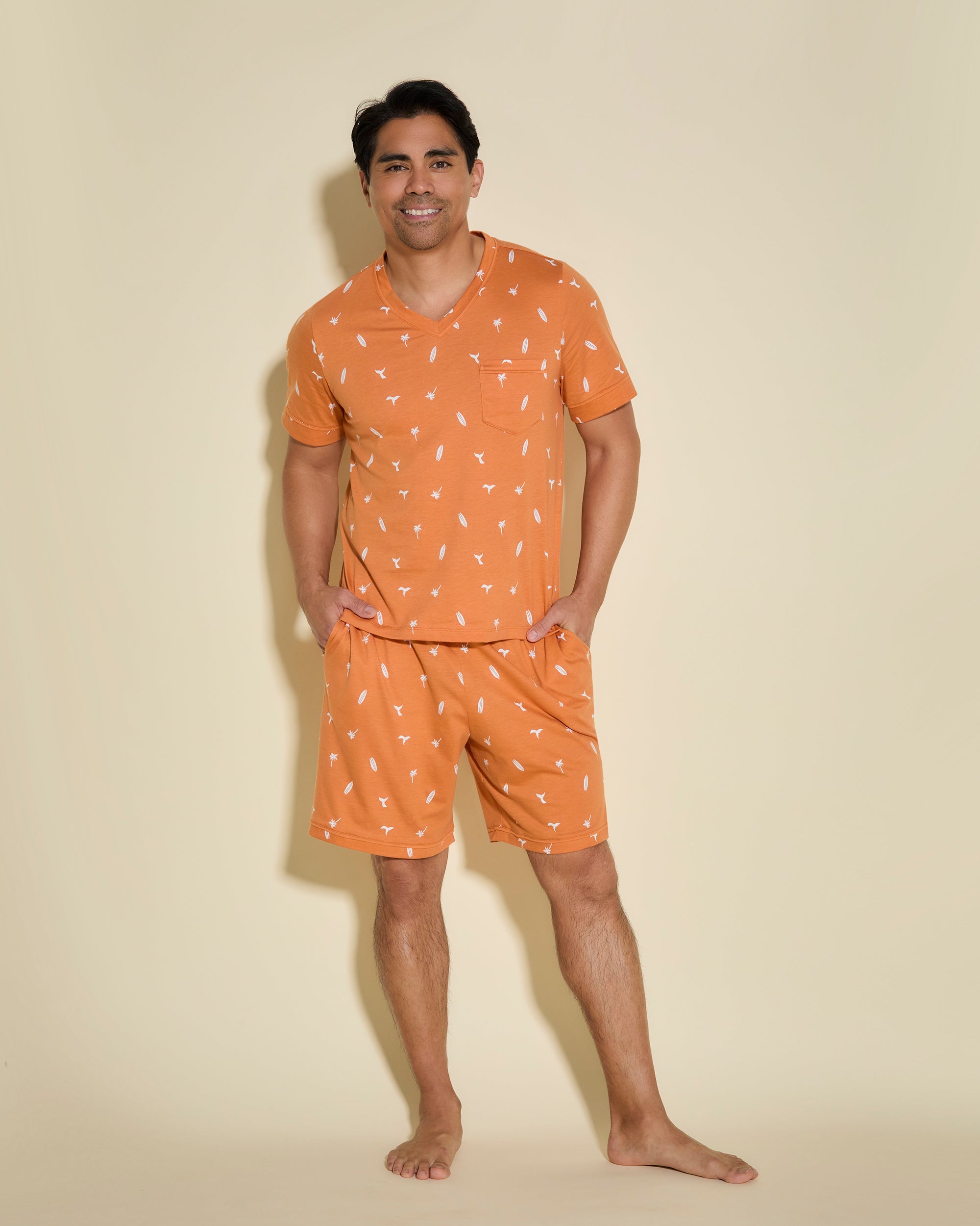 Stampa Abbigliamento Uomo - Road Trip Set Maglietta E Pantaloncini