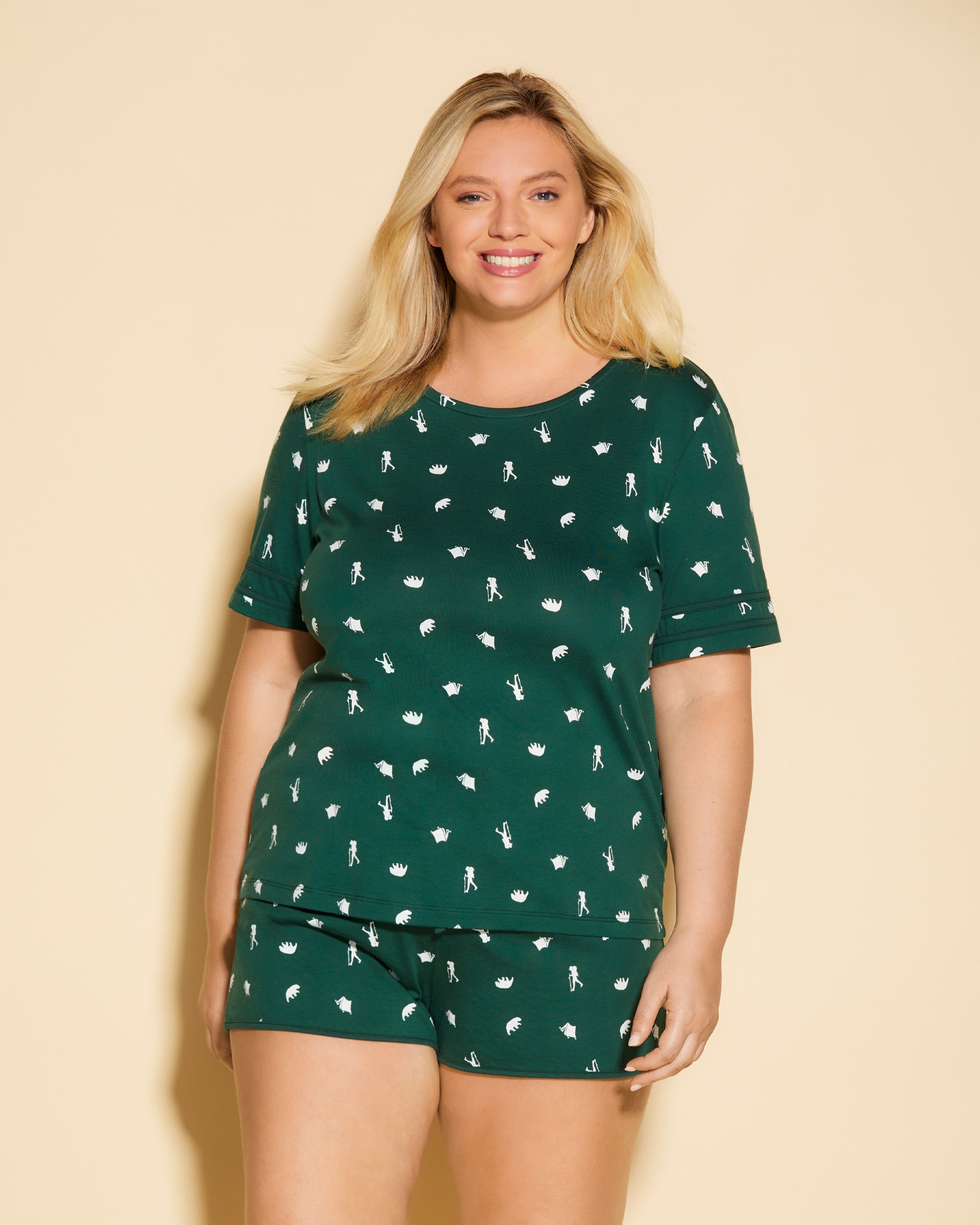 Print Set - Road Trip T Shirt & Boxer Lounge Set