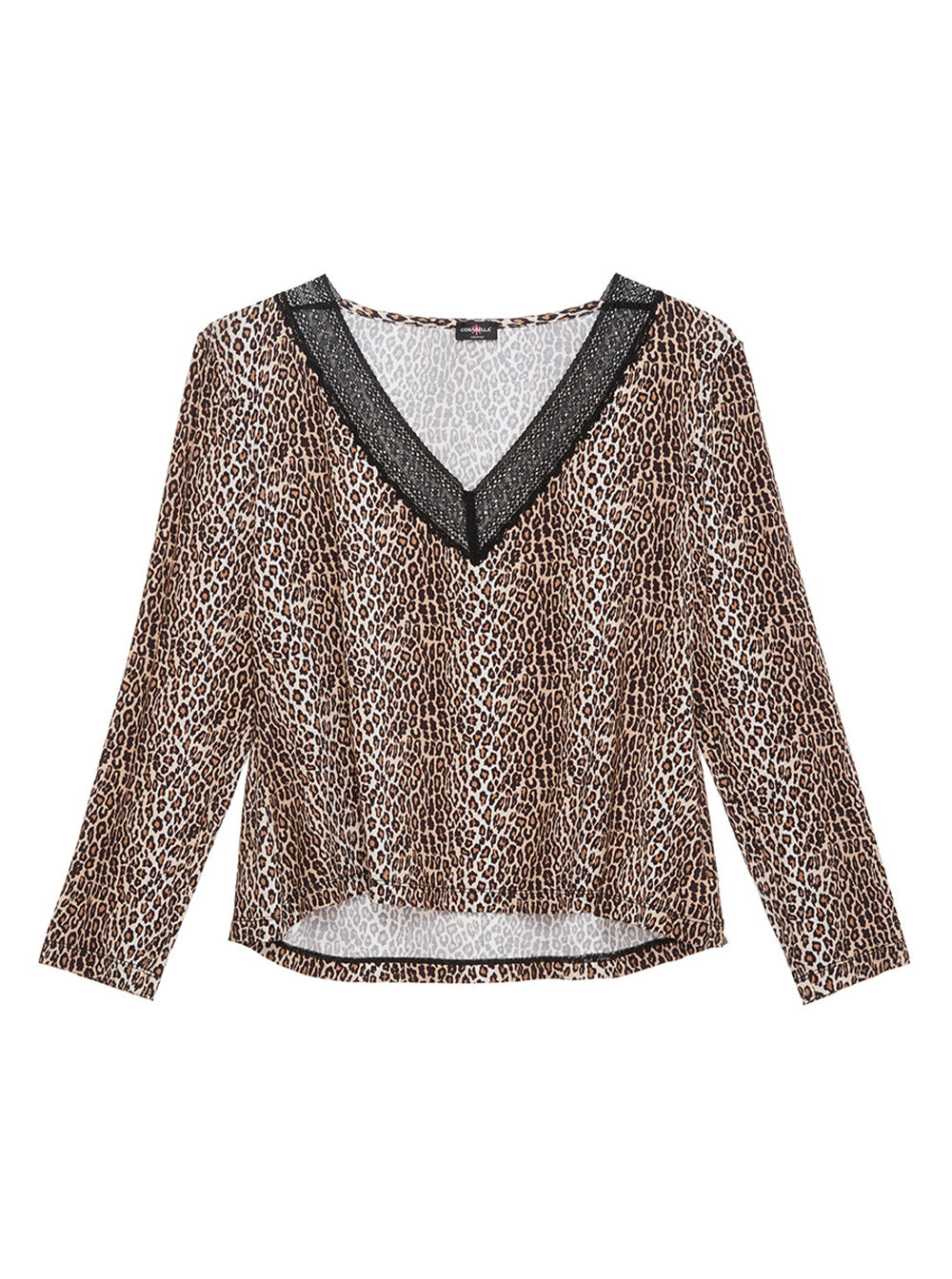 Estampado Tops - Sabrina Top De Manga Larga