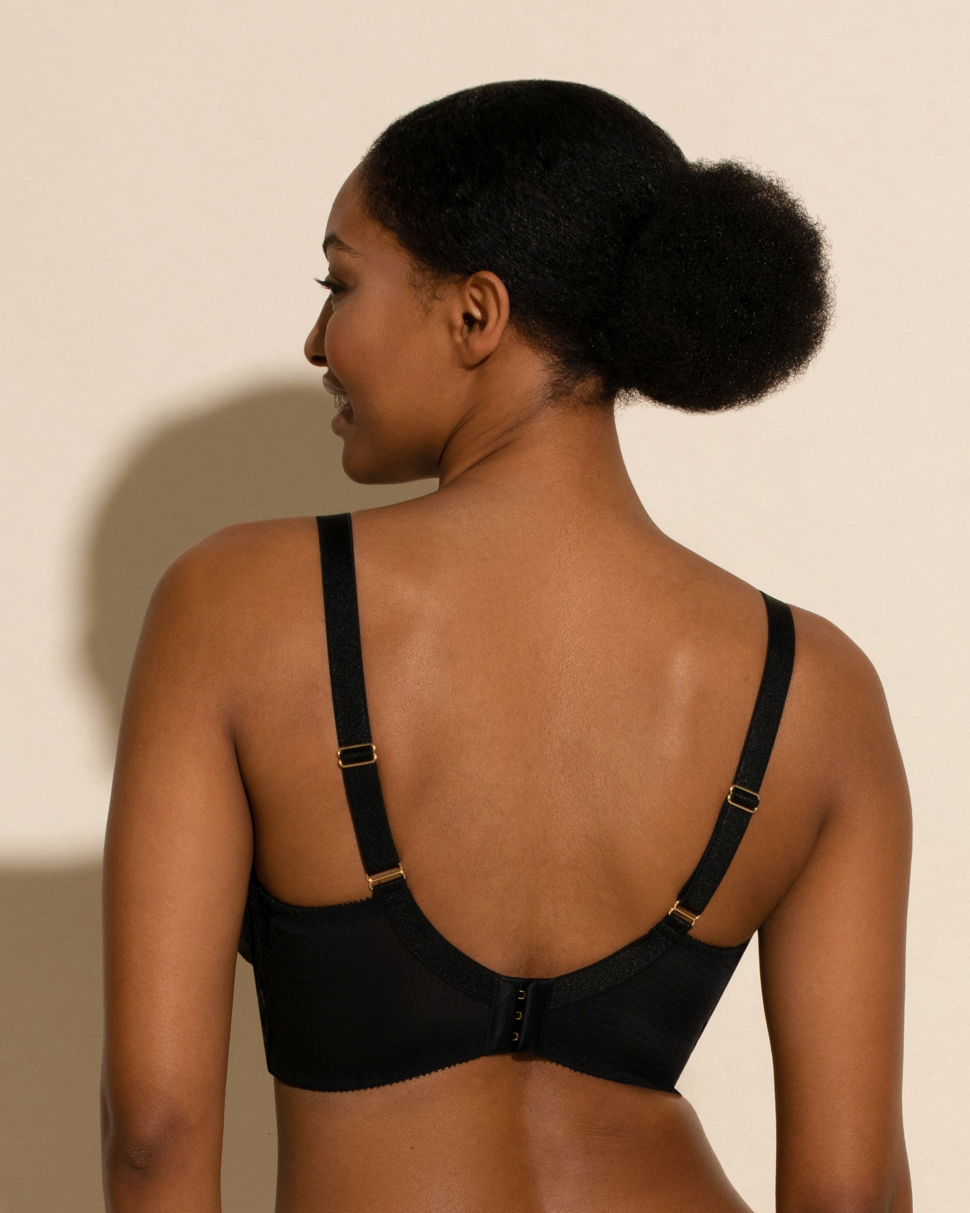 Negro Bralette - Sanika Bralette De Triángulos Altos Curvy