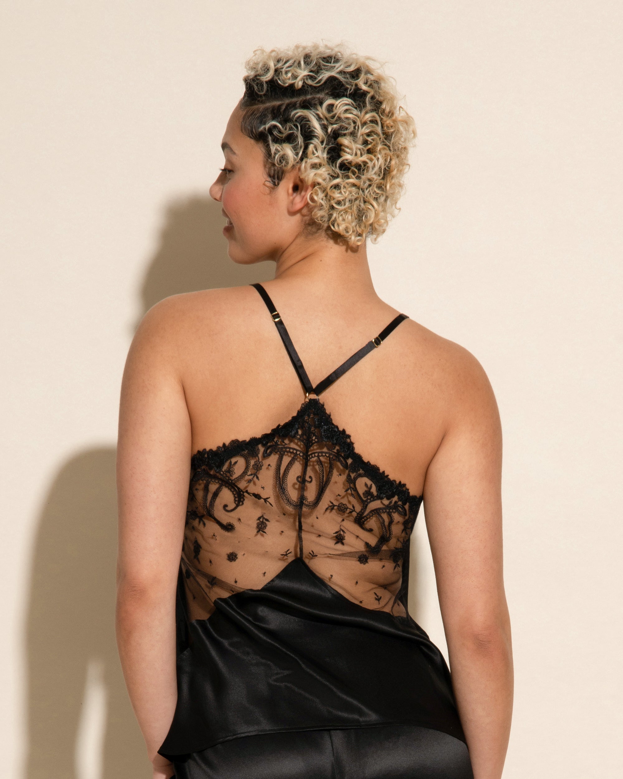 Noir Débardeur - Sanika Camisole En Soie