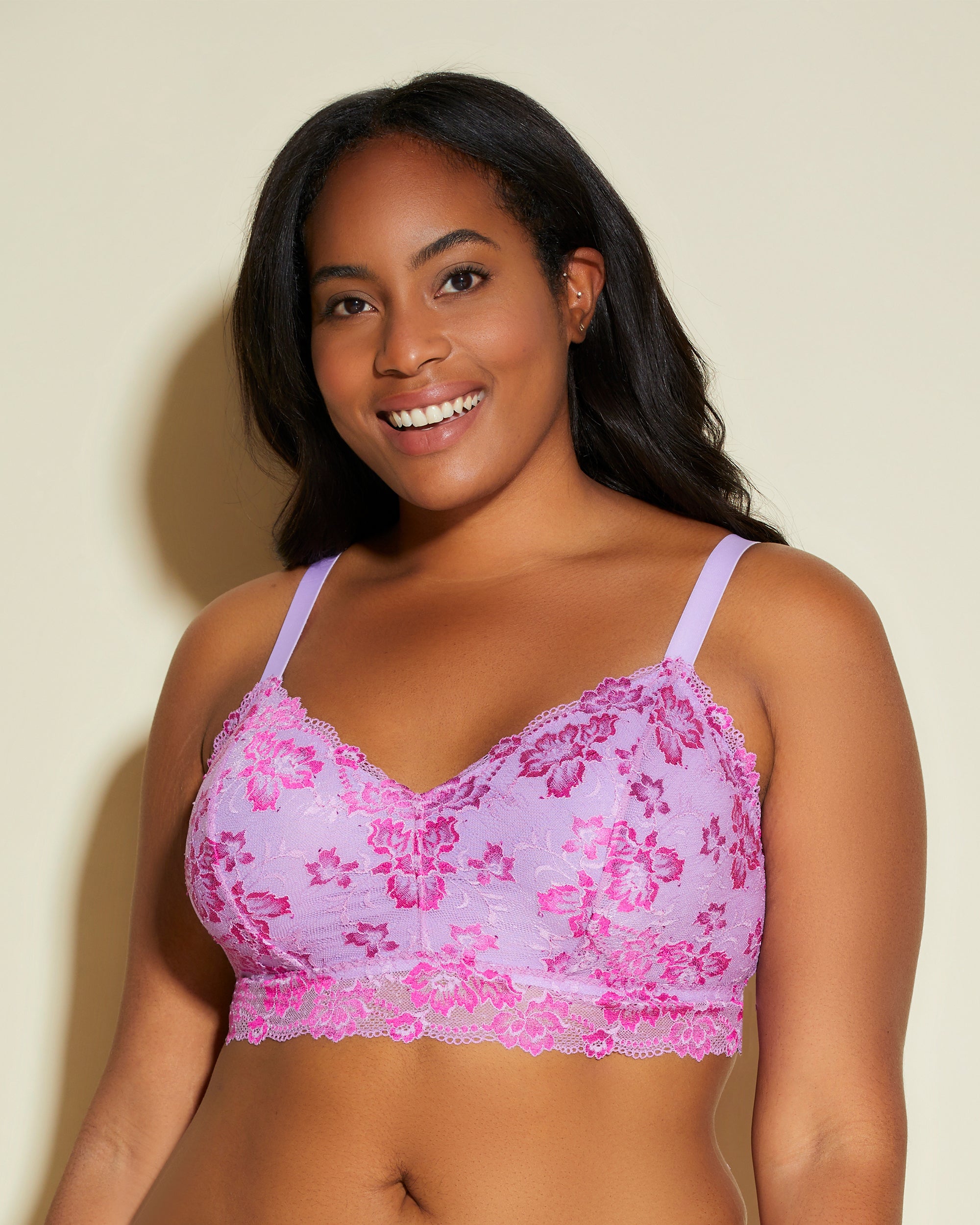 Purple Bralette - Savona Extended Extended Longline Bralette