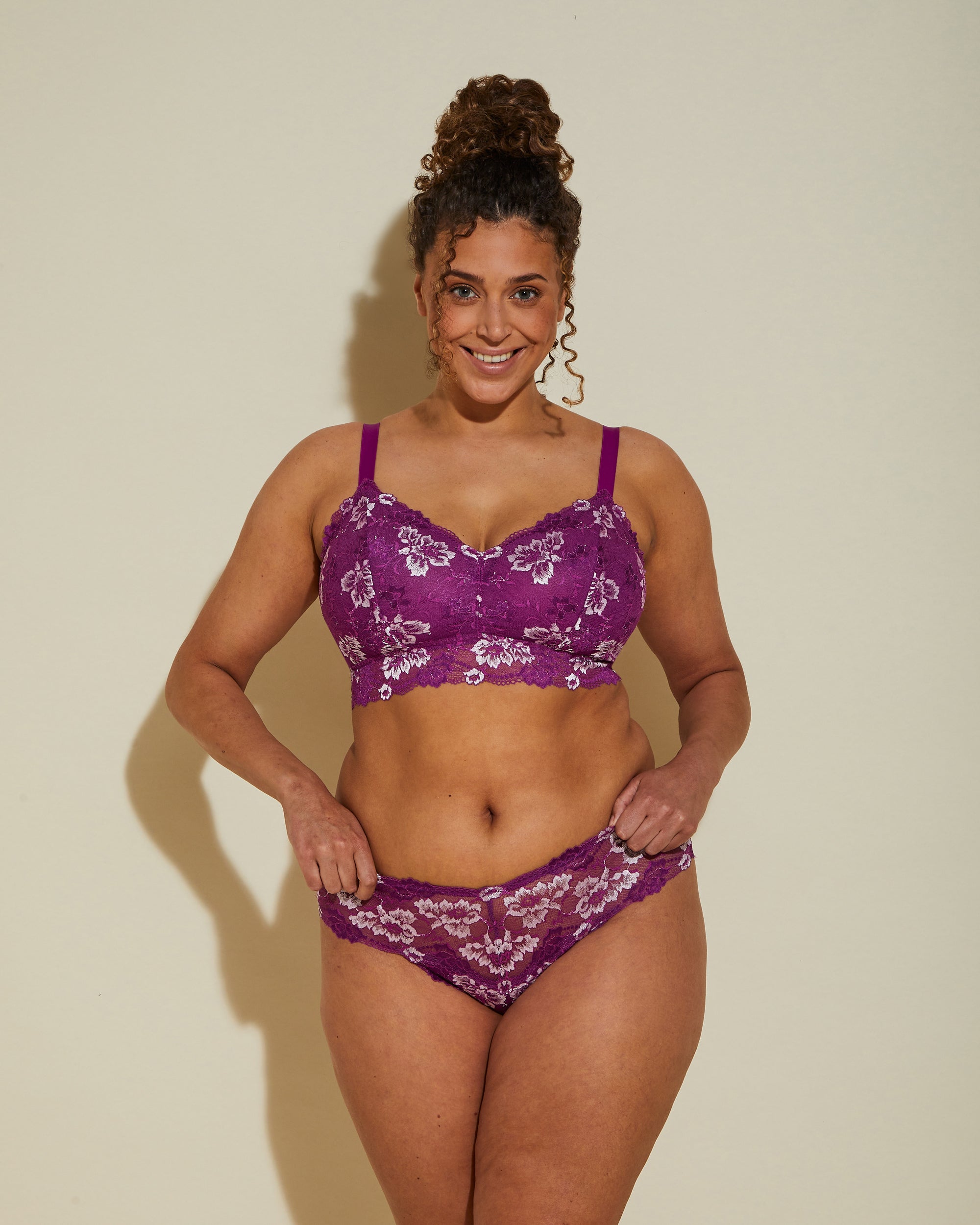 Purple Bralette - Savona Extended Extended Longline Bralette