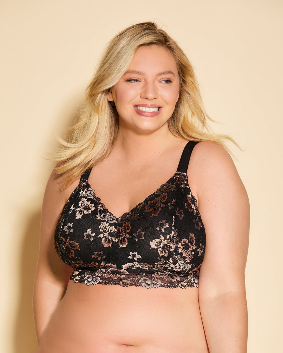 Schwarz Bralette - Savona Ultra Curvy Longline Bralette