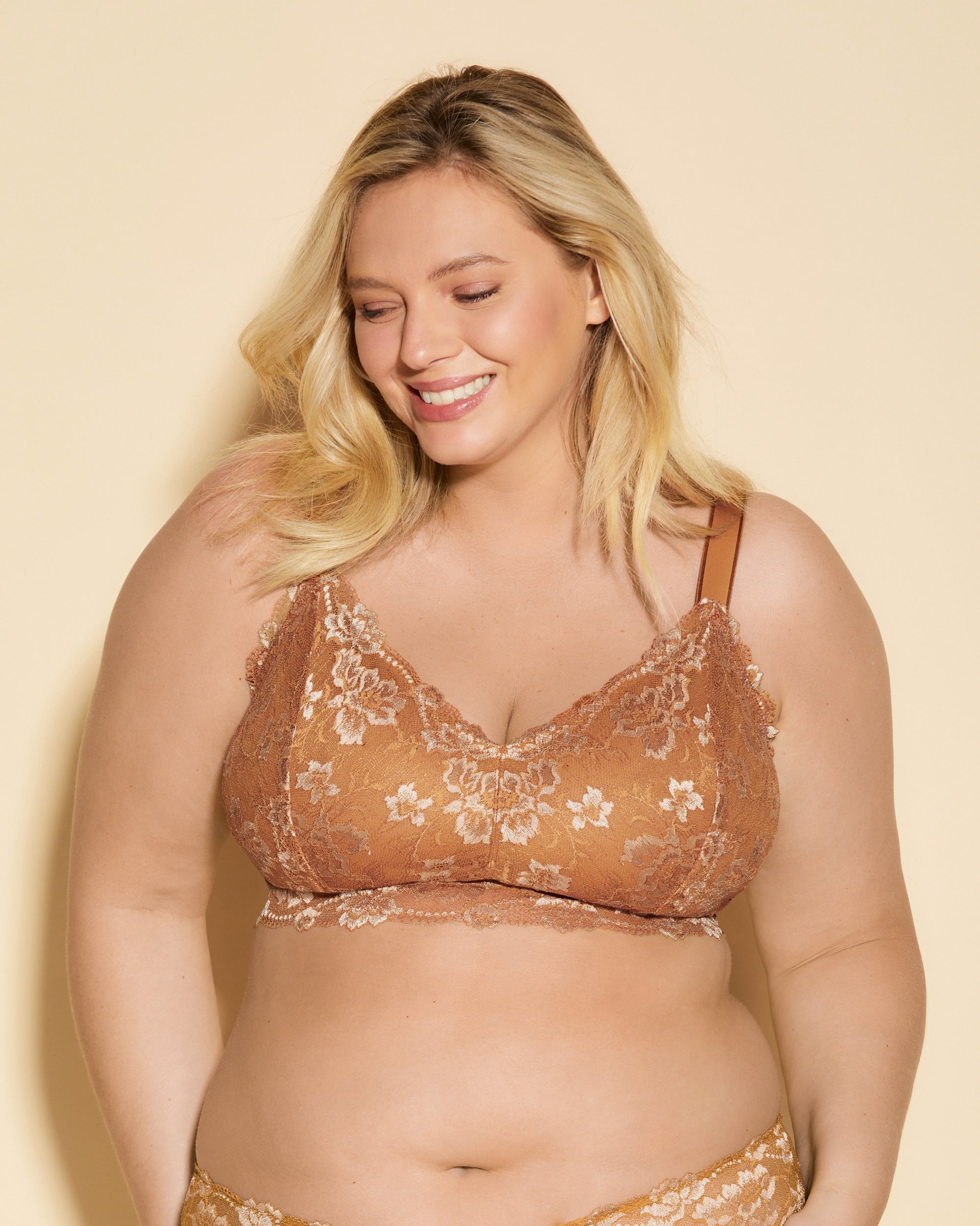 Marron Bralette - Savona Bralette Longue Ultra Curvy
