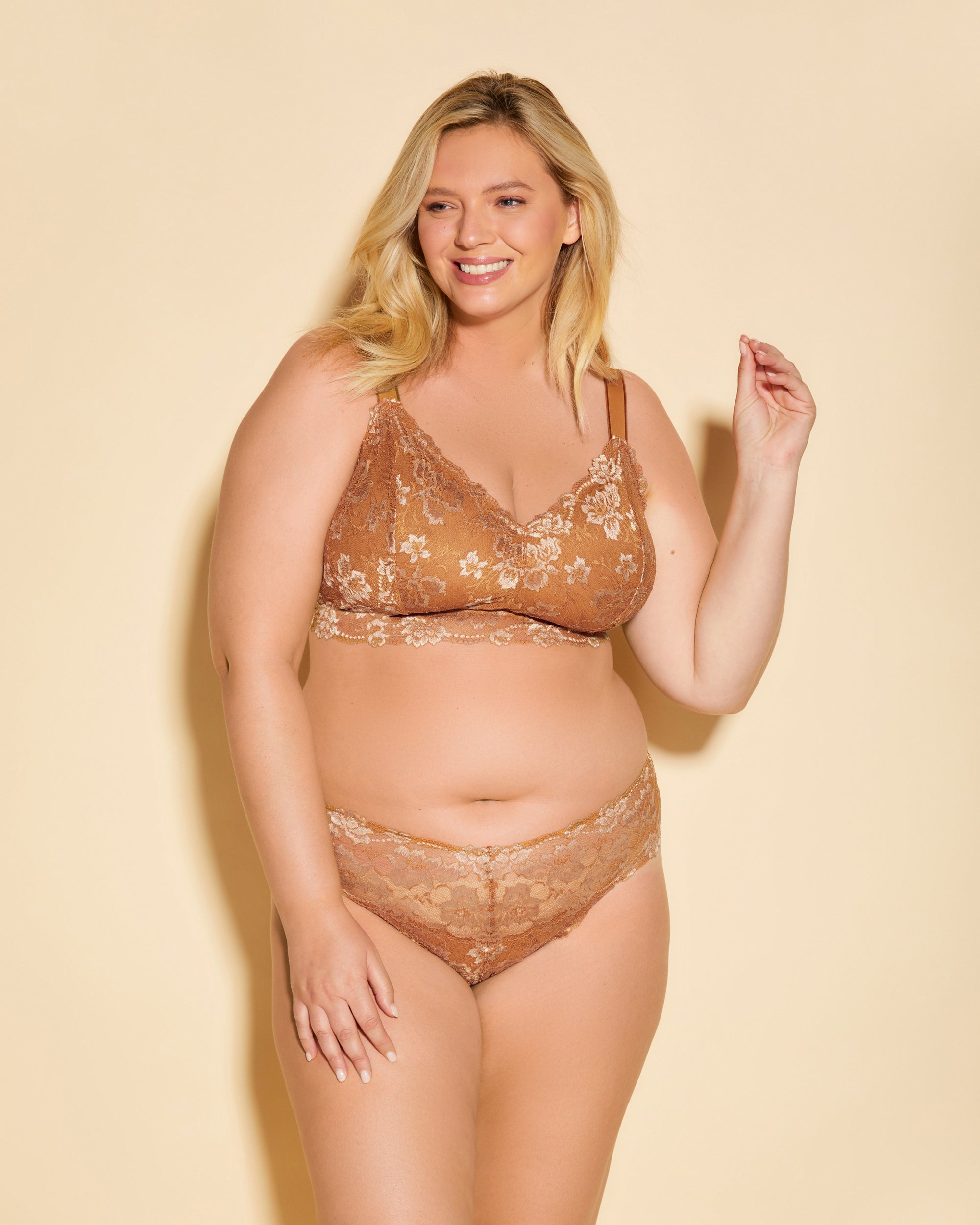 Marrone Bralette - Savona Bralette Ultra Curvy A Corpetto