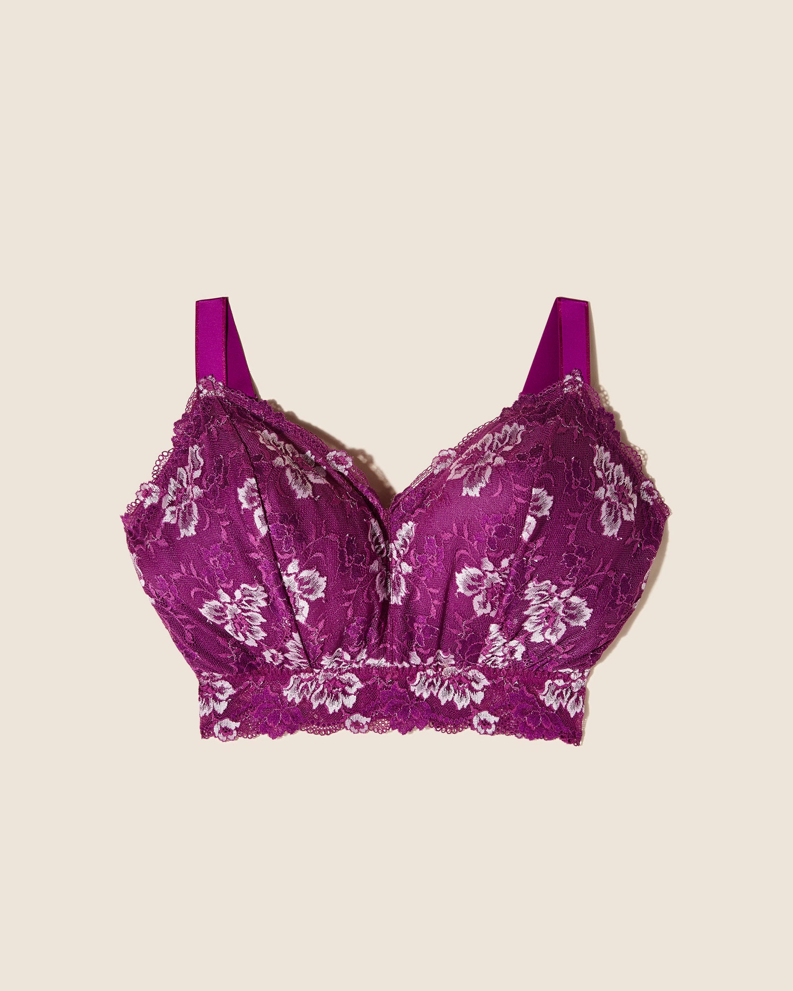 Purple Bralette - Savona Ultra Curvy Longline Bralette