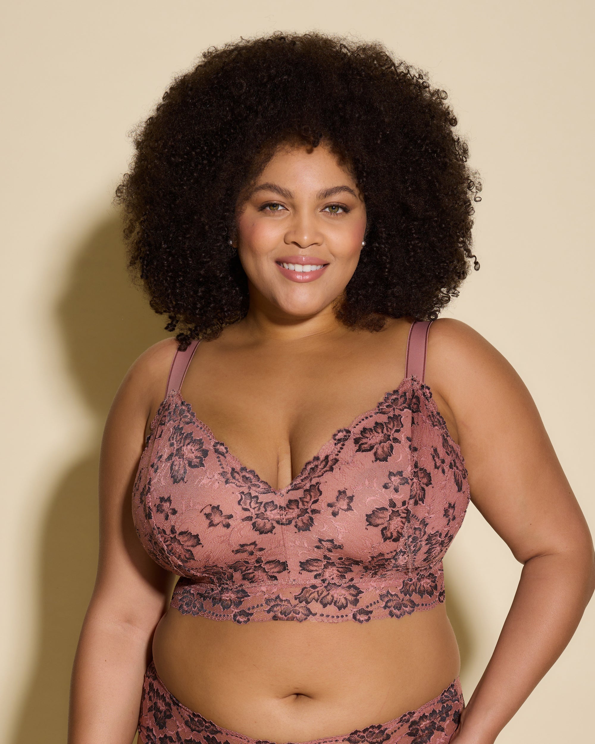 Marrón Bralette - Savona Bralette Tipo Top Ultra Curvy