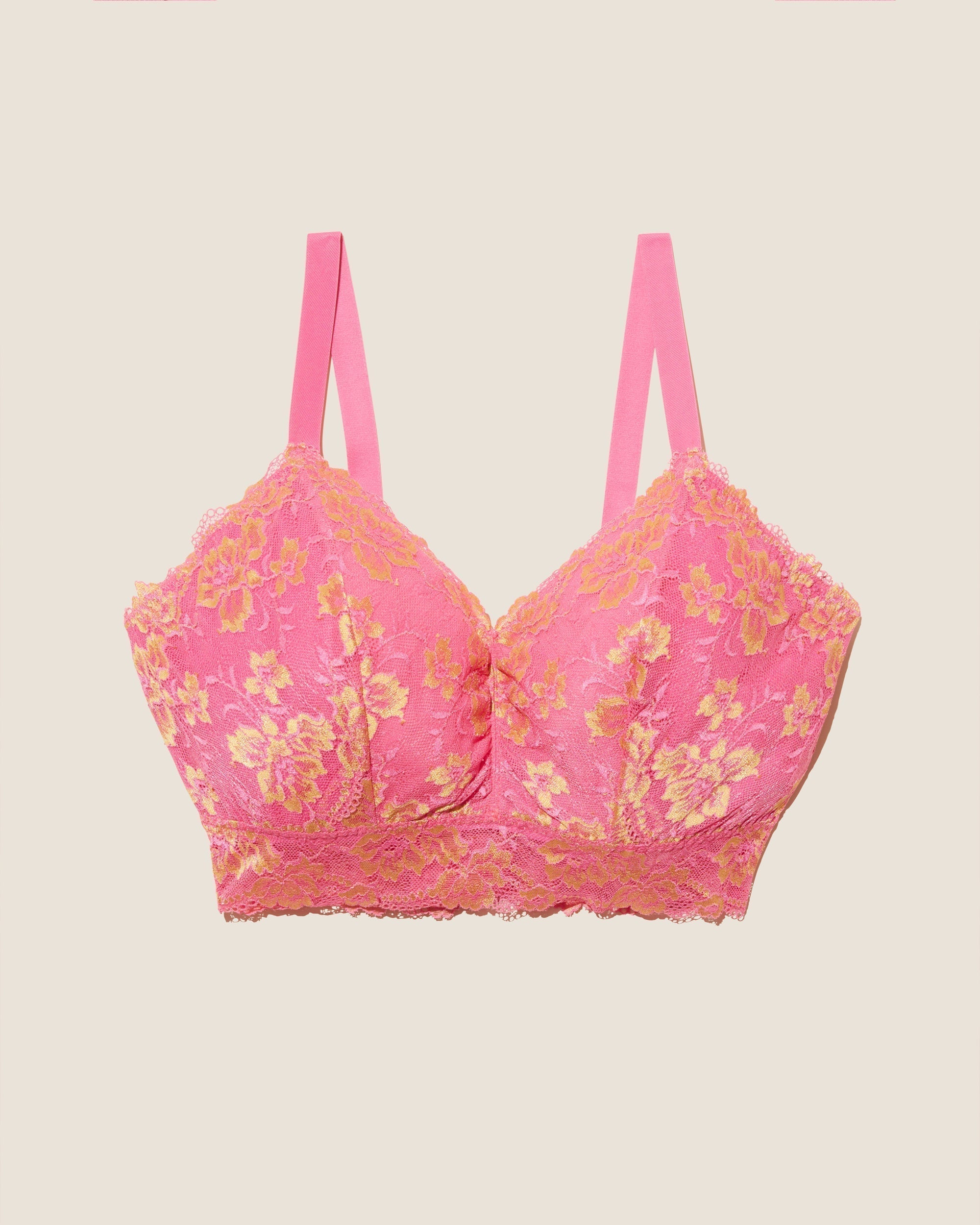 Pink Bralette - Savona Super Curvy Longline Bralette