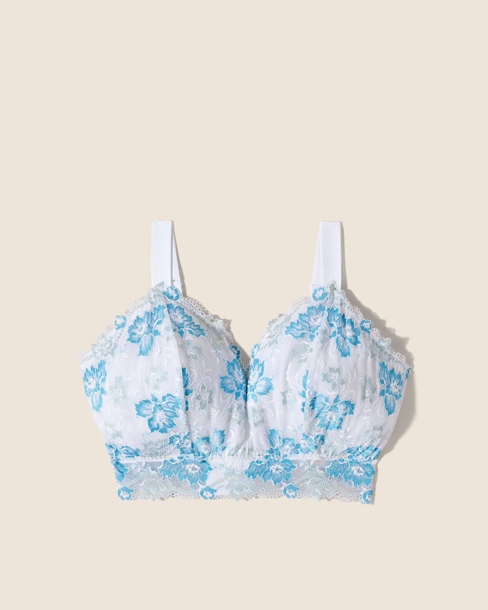 White Bralette - Savona Super Curvy Longline Bralette