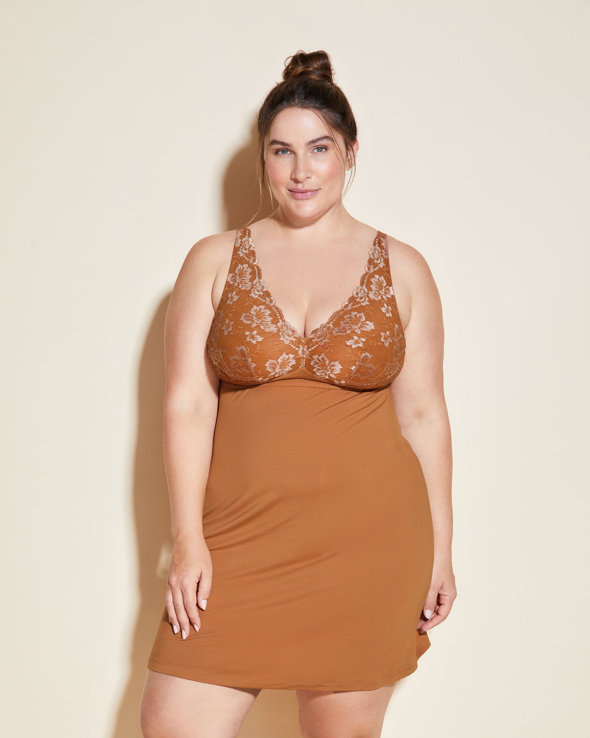 Marron Chemise De Nuit - Savona Extended Chemise Étendue