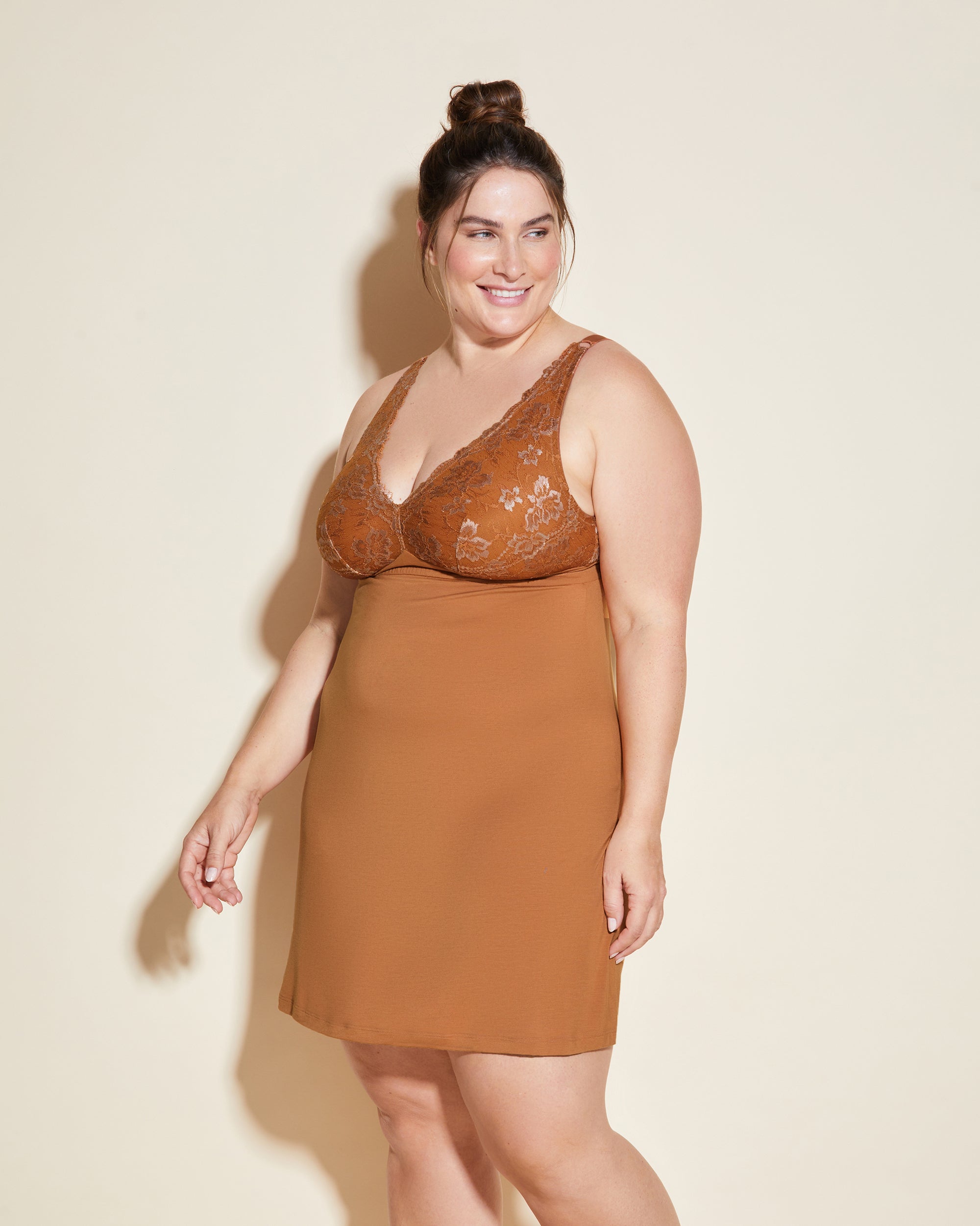 Marron Chemise De Nuit - Savona Extended Chemise Étendue