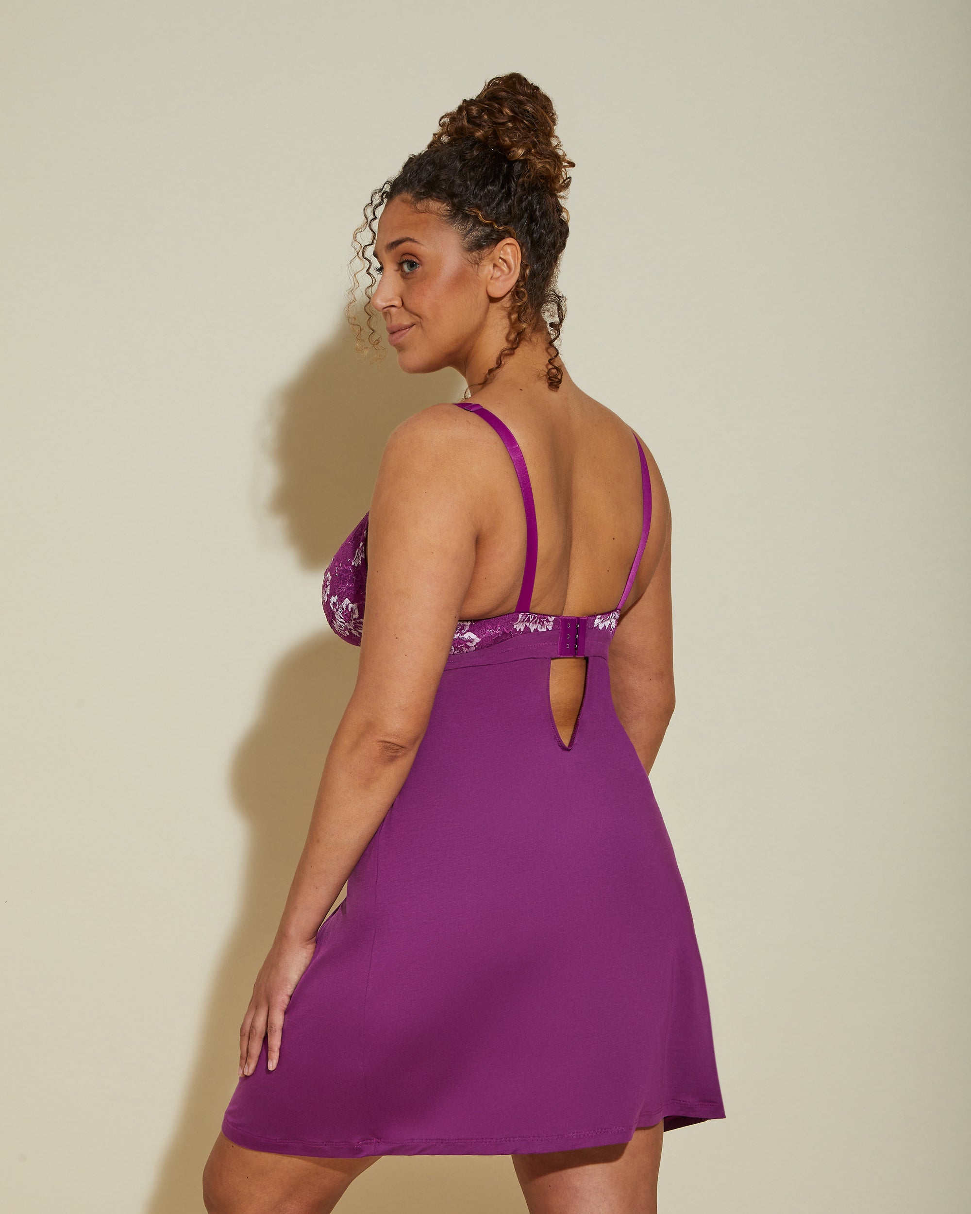 Lila Negligé - Savona Extended Verlängerte Chemise