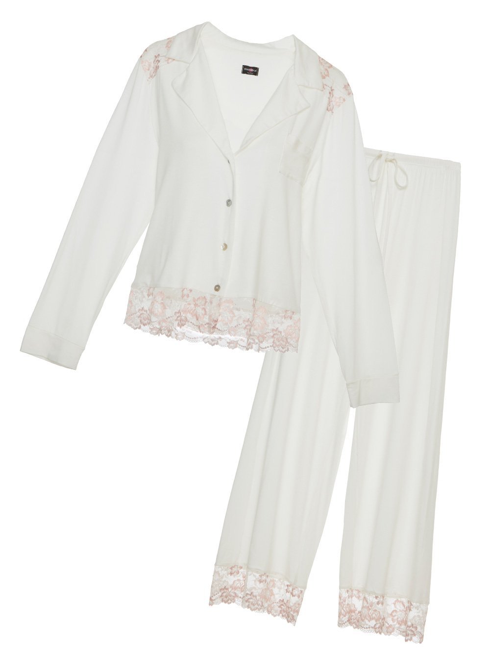 Beige Set - Savona Long Sleeve Top & Pant Pajama Set