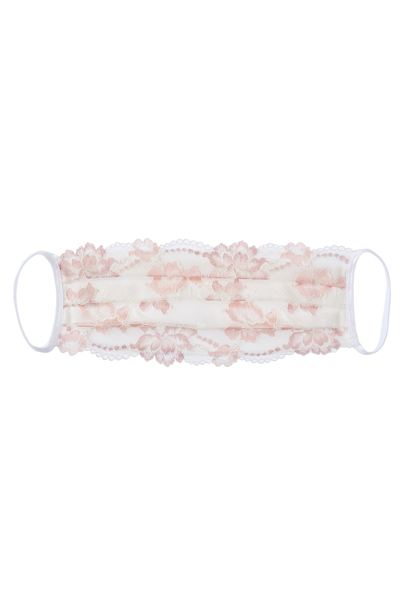 White Accessory - Savona Pleated Face Mask