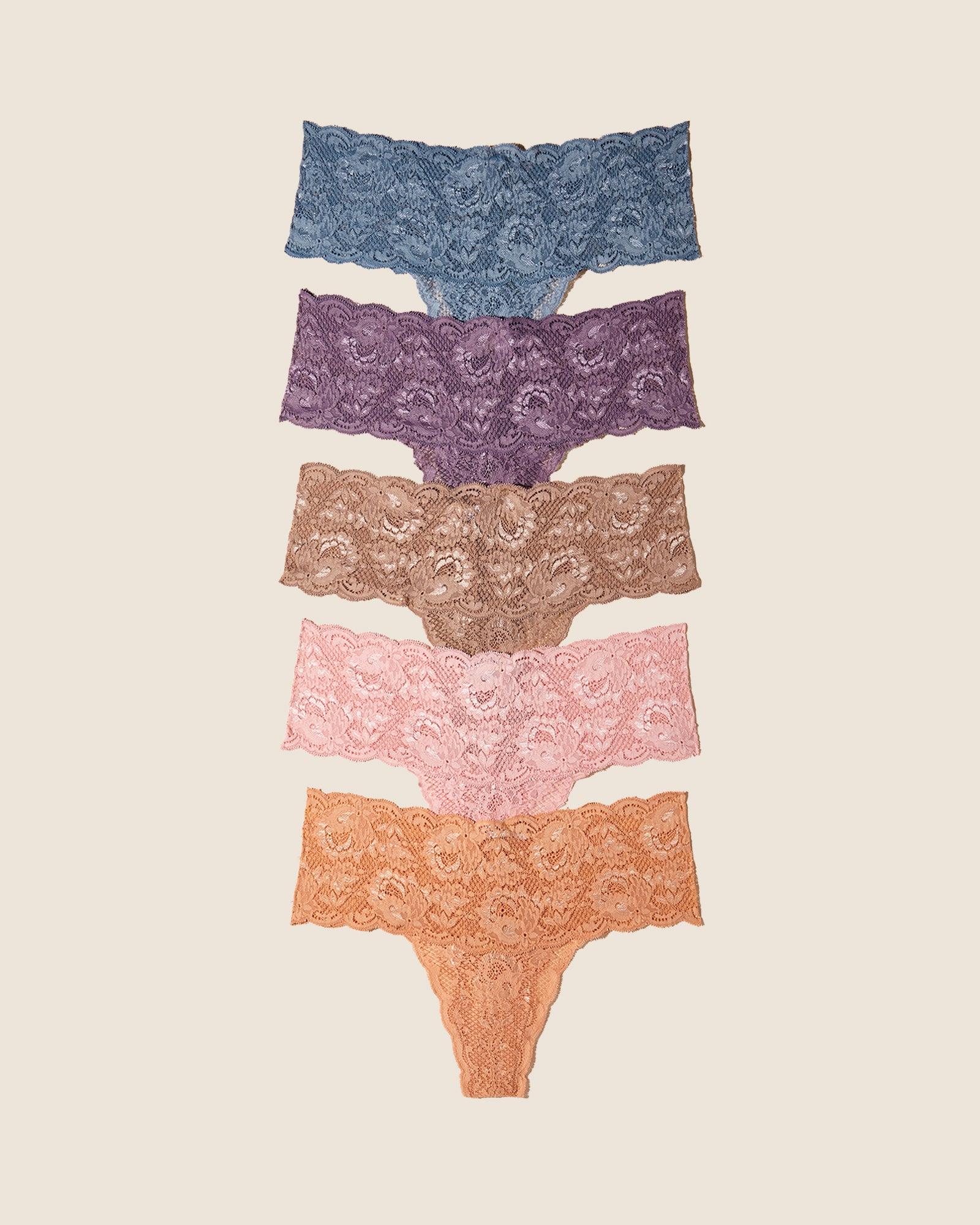 Multi Thong - Never Say Never Comfie Thong 5 Pack