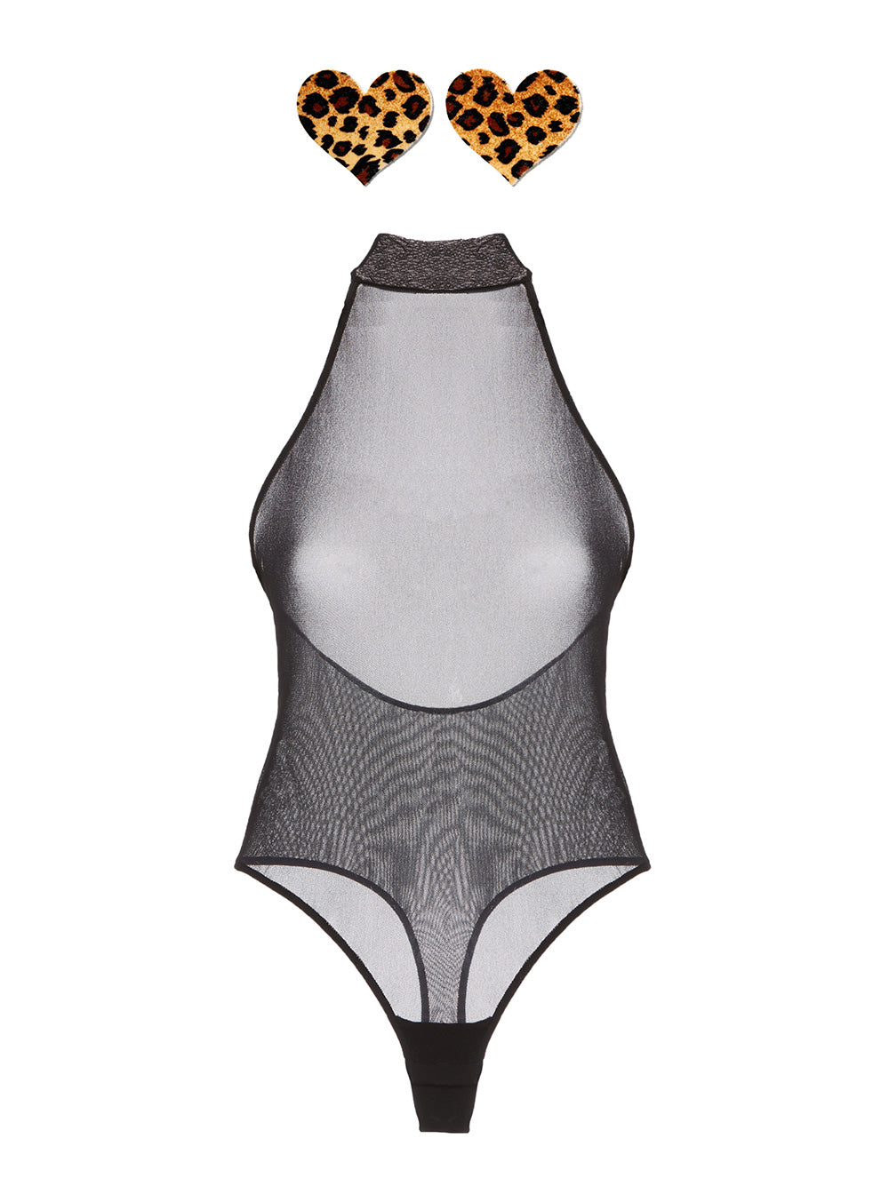 Black Teddy - Show Off Halter Teddy