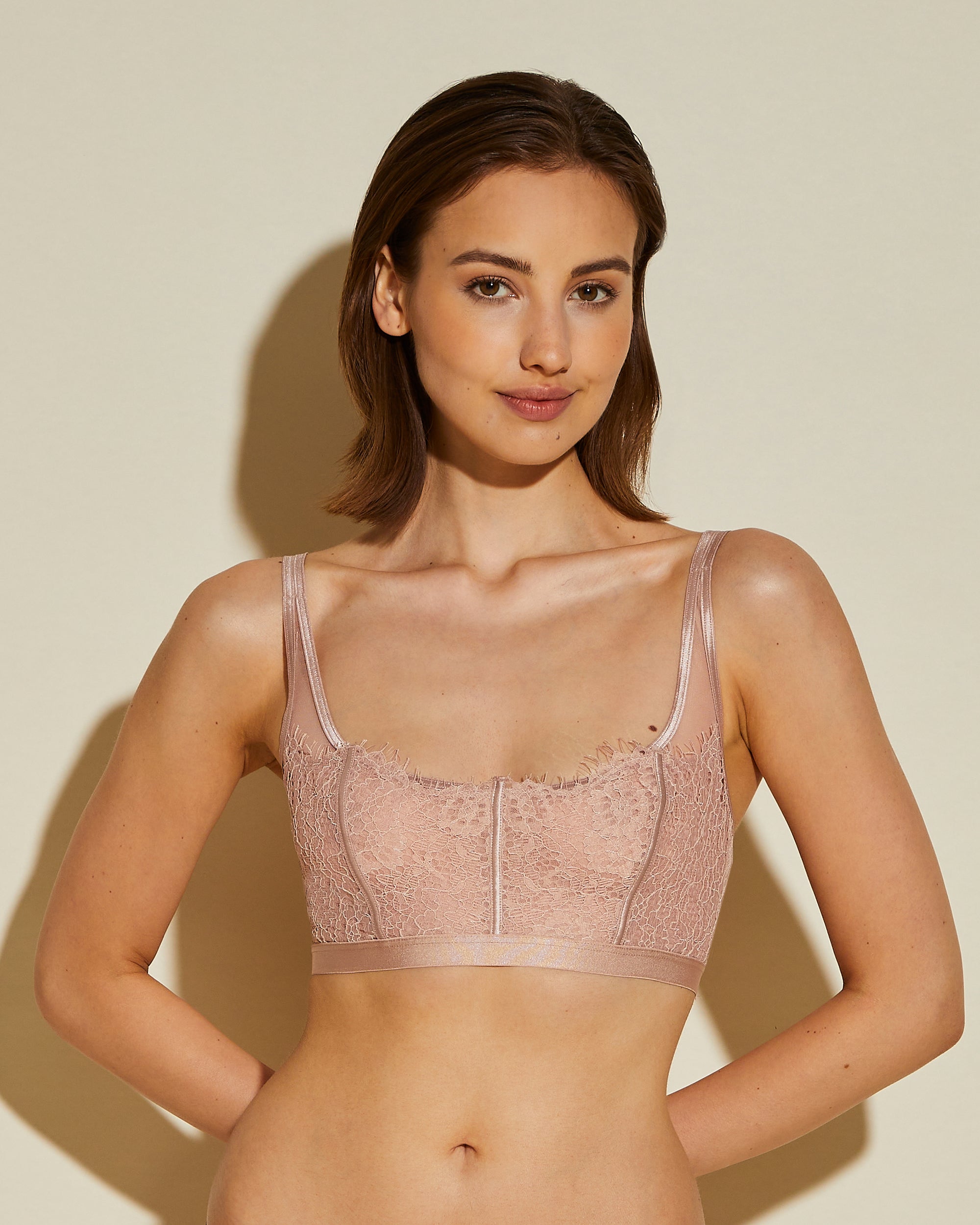 Rosa Bralette - Sicilia Bralette Senza Gancetti