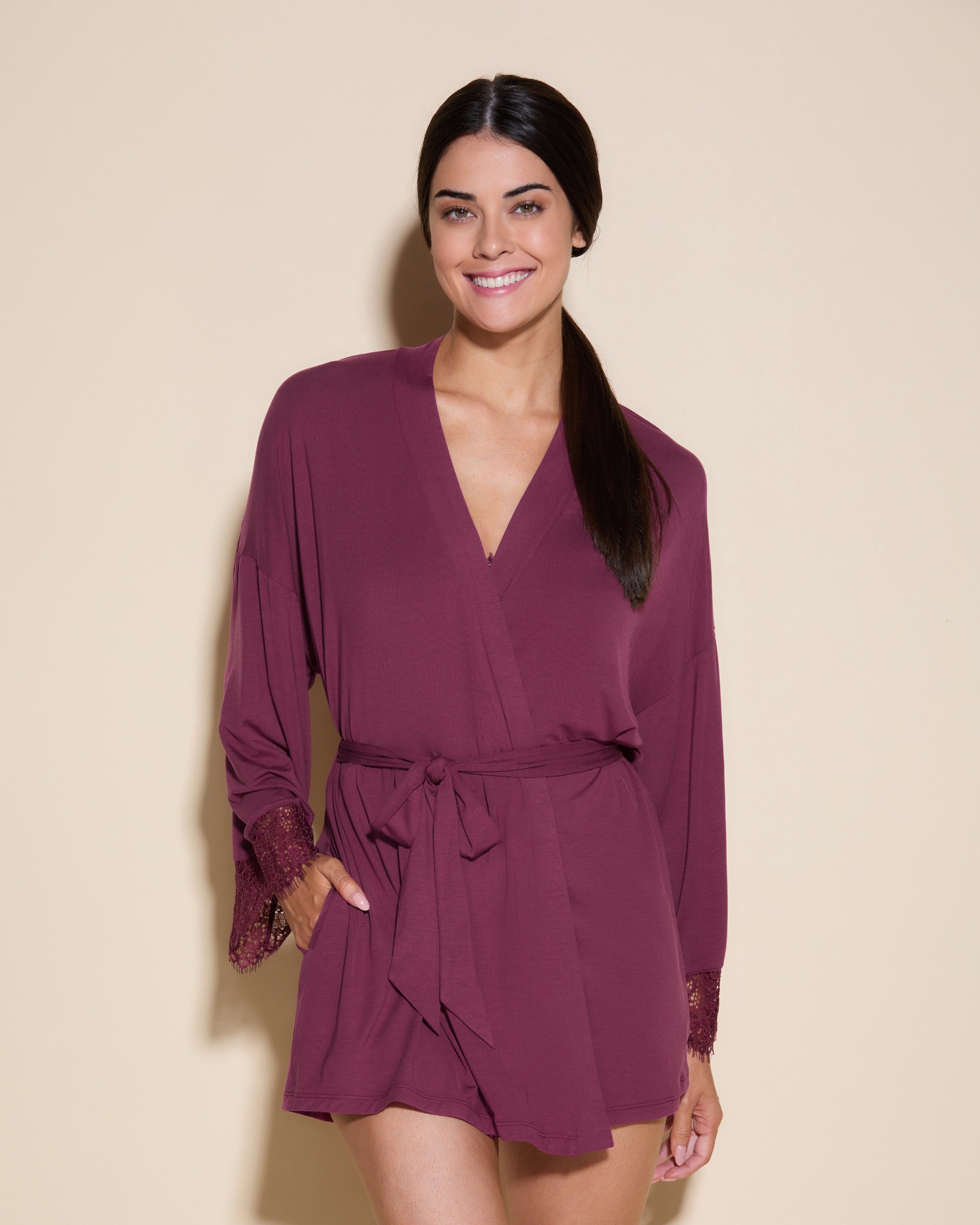 Violette Robe De Chambre - Sicilia Short Robe De Chambre