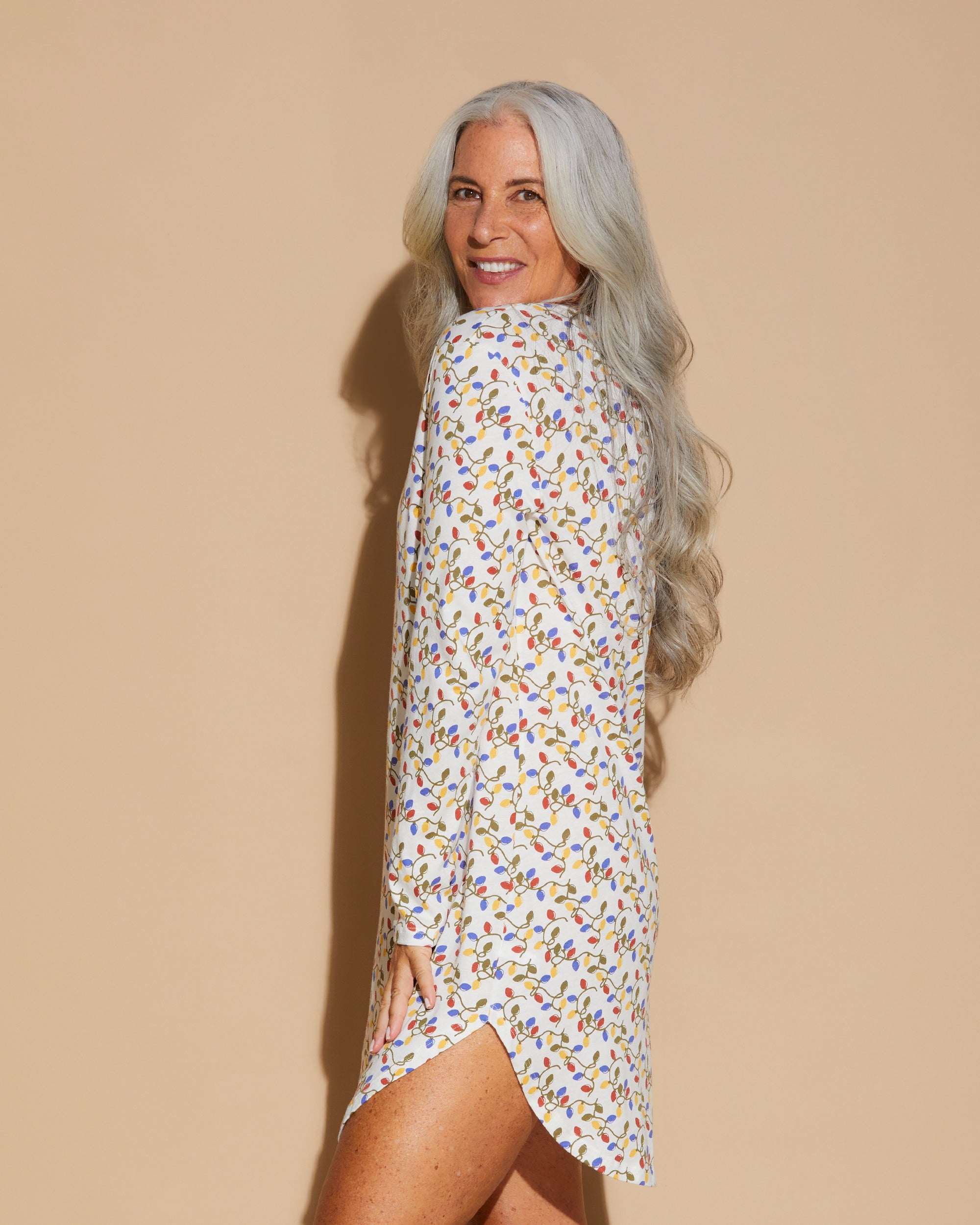 Imprimé Haut - Ski Trip Long Sleeve Sleepshirt