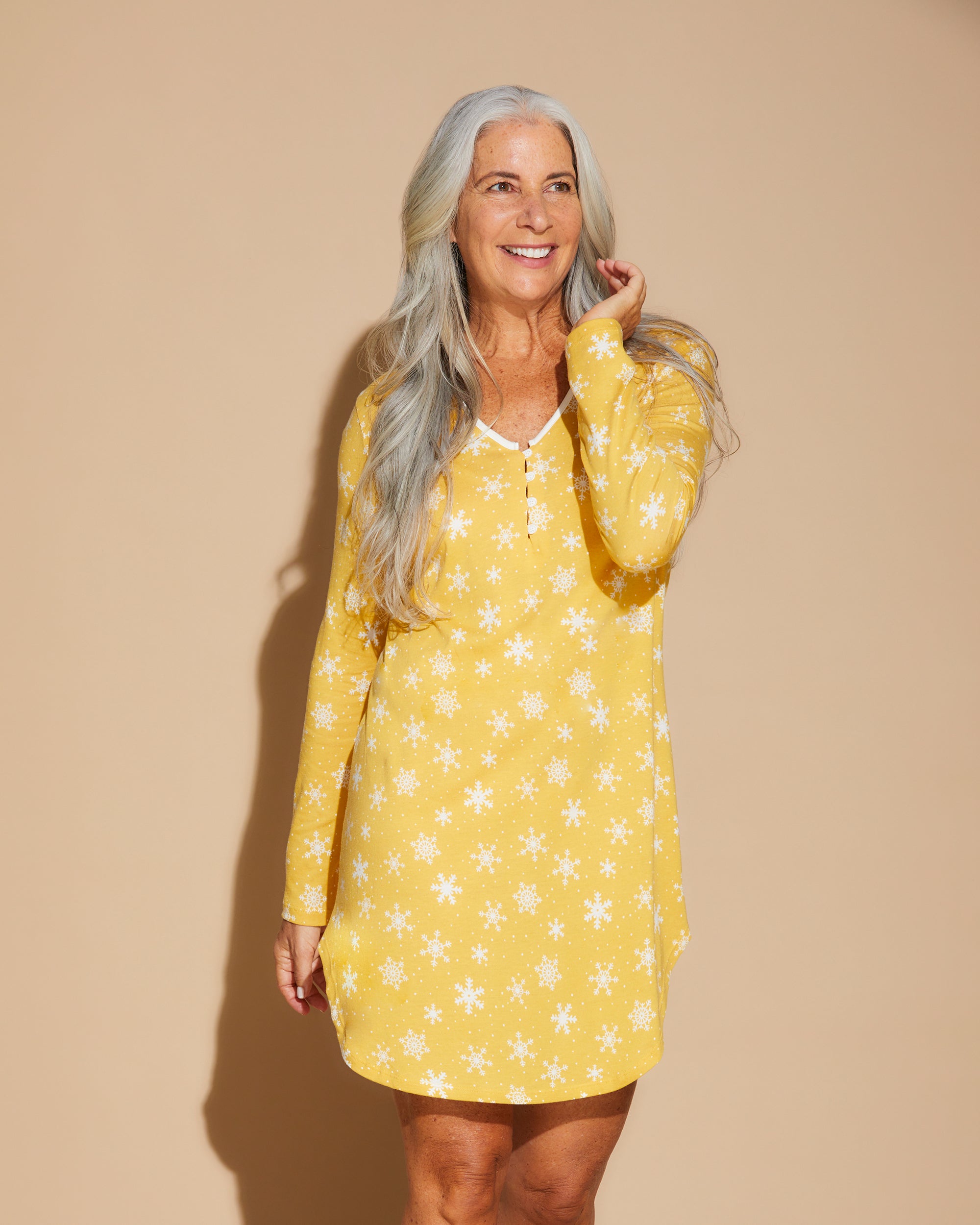 Imprimé Haut - Ski Trip Long Sleeve Sleepshirt