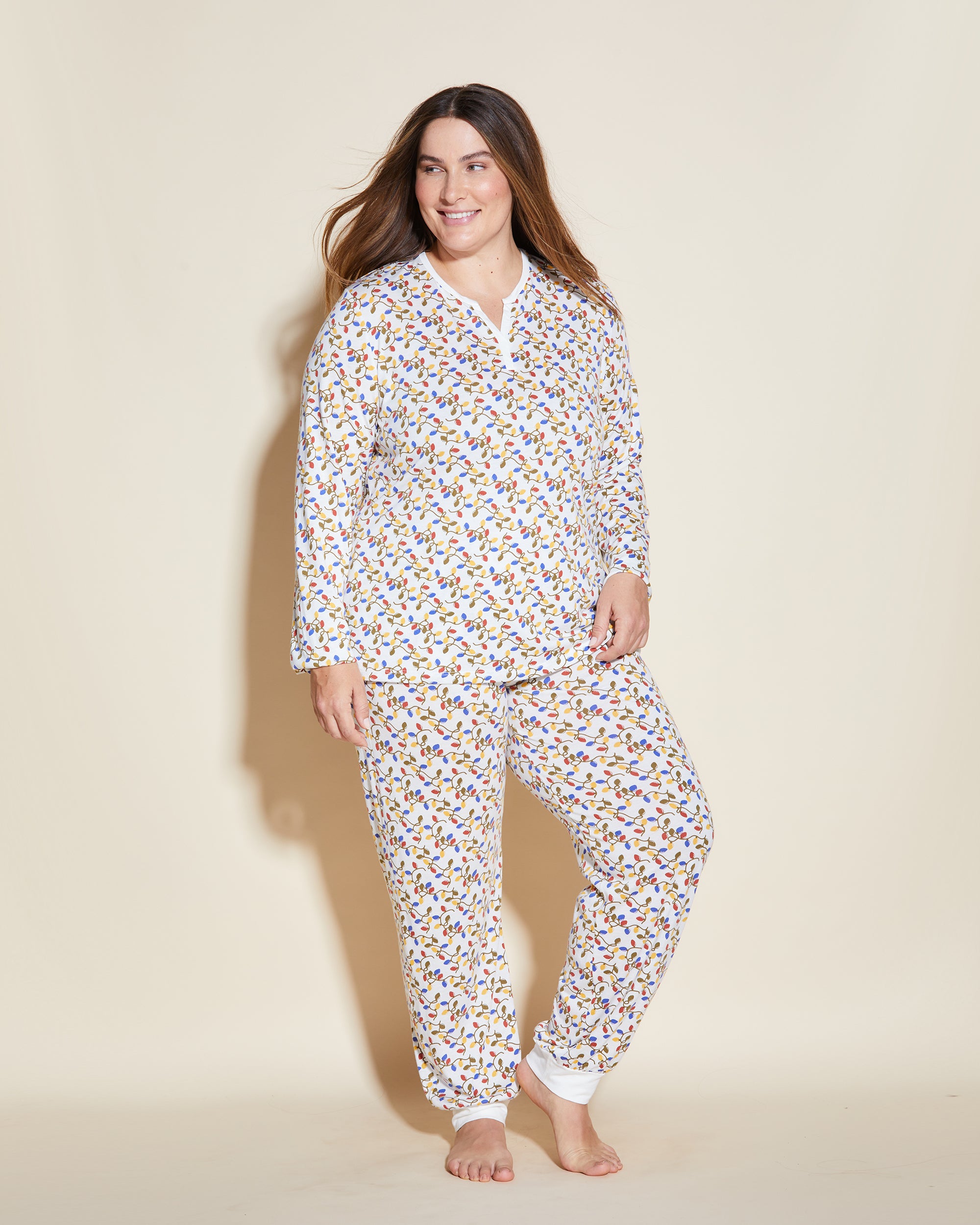 Imprimé Ensemble - Ski Trip Long Sleeve Top And Jogger Set