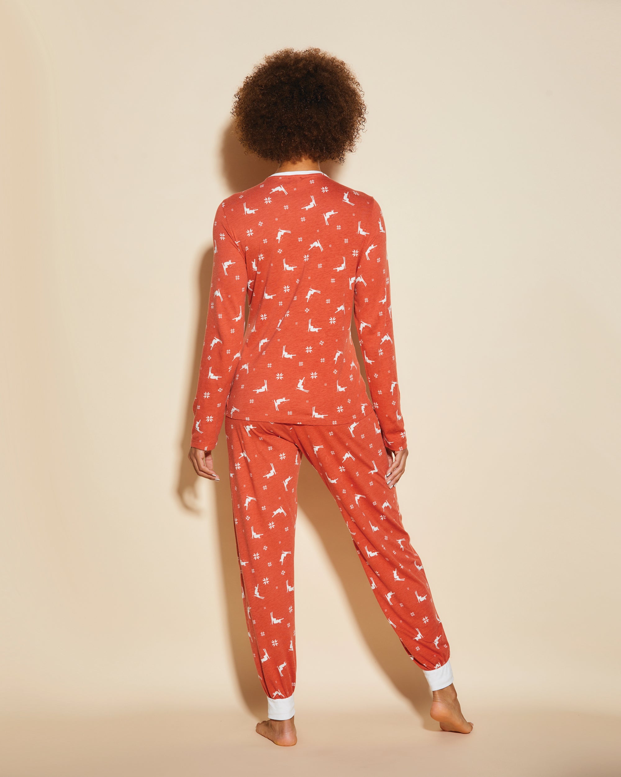 Imprimé Ensemble - Ski Trip Long Sleeve Top And Jogger Set