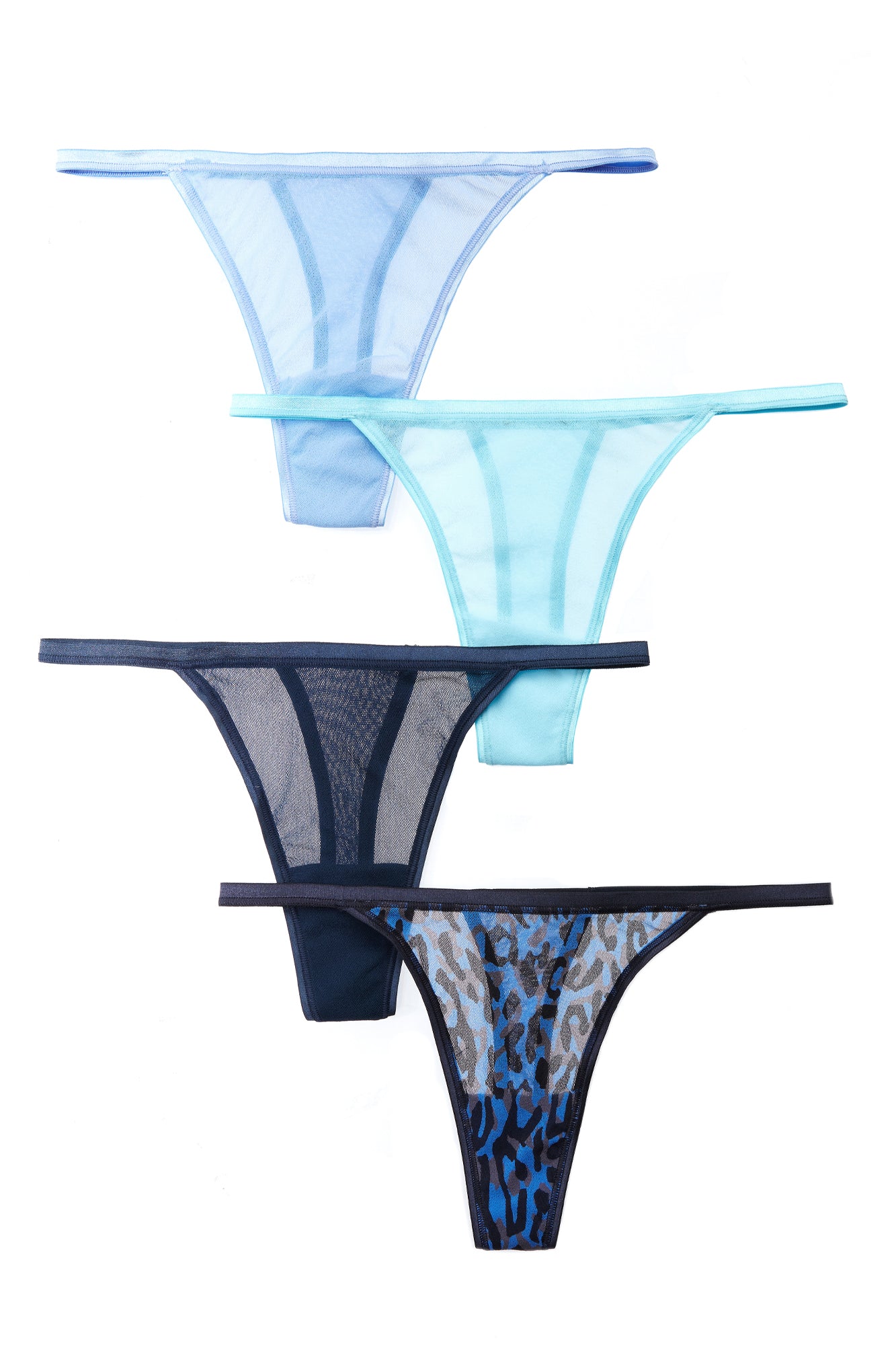 Azul Tangas - Soire Pack De 4 Tangas Italianos