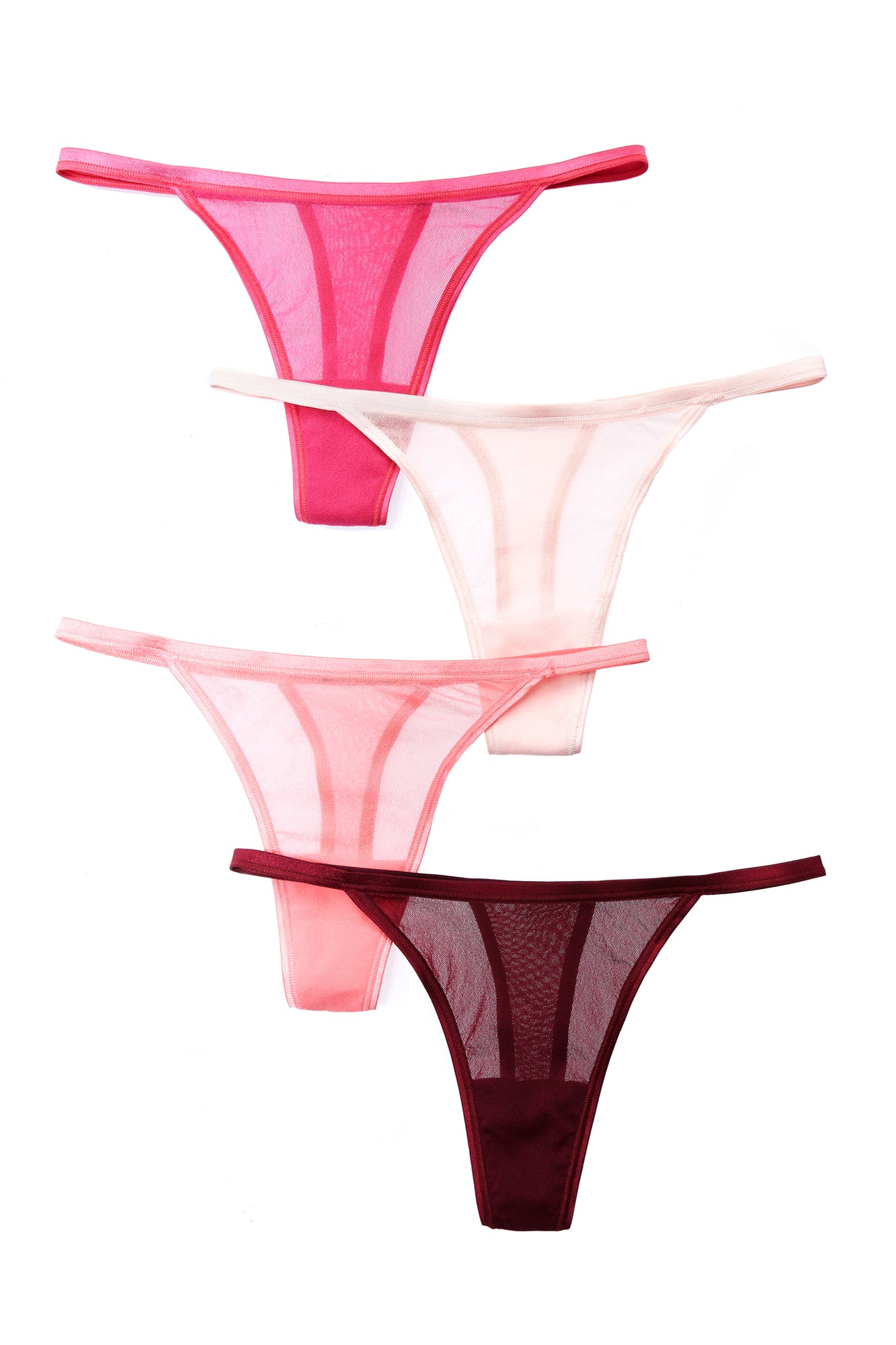 Pinks Tangas - Soire Pack De 4 Tangas Italianos