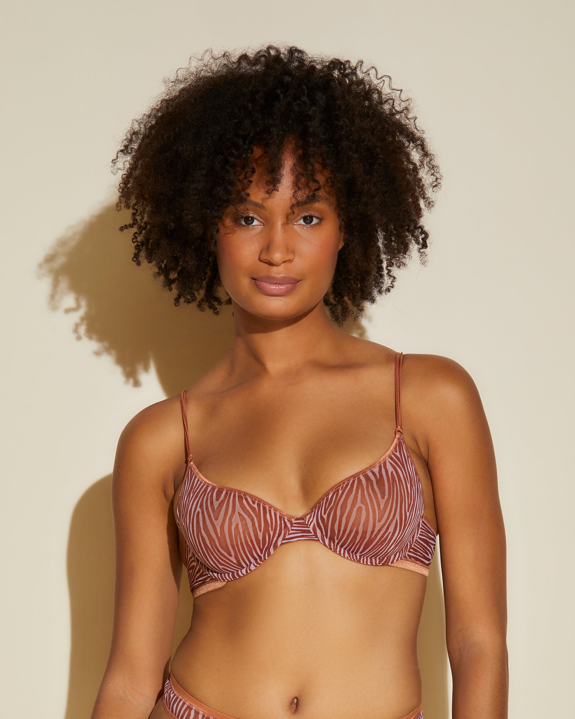 Orange Bra - Soire Confidence Printed Molded Underwire Bra