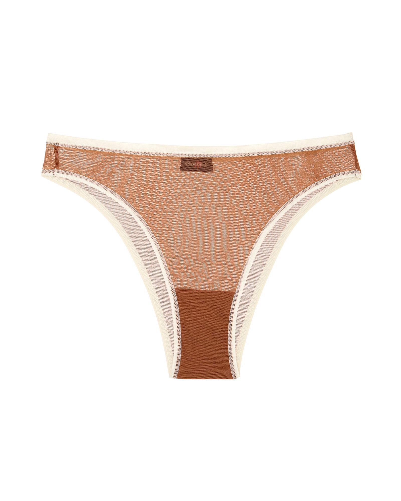Beige Italian Cut Bikini - Soire Conf 2-Tone Brazilian Minikini