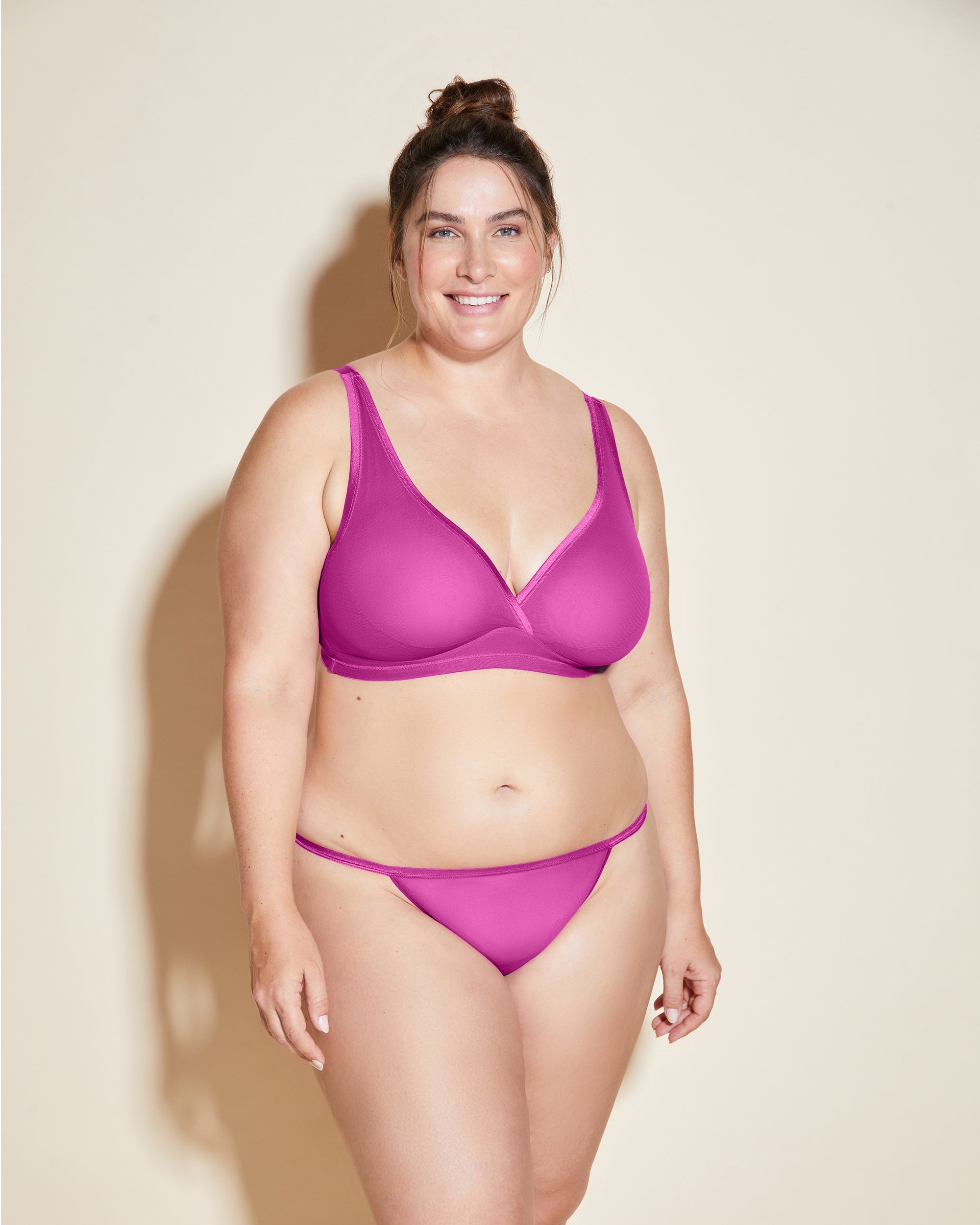 Rose String Ficelle - Soire Confidence String Grande Taille