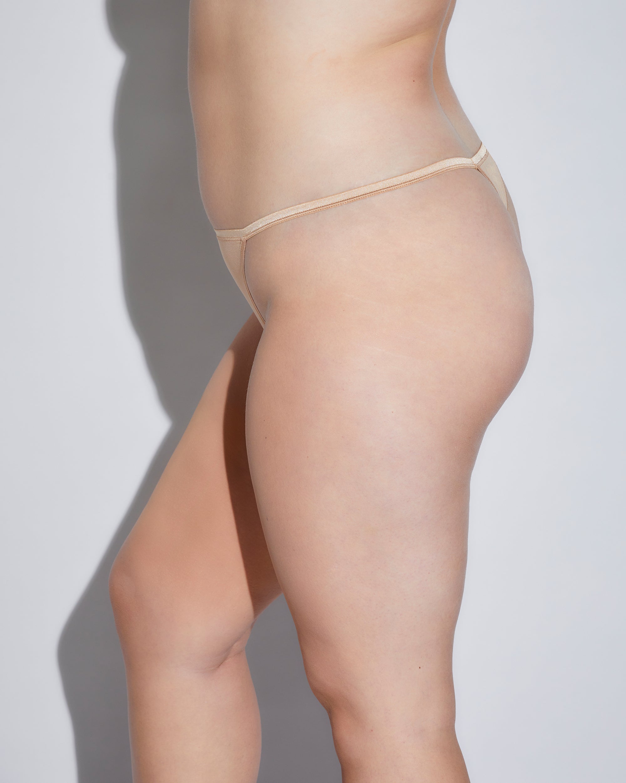 Marron String Ficelle - Soire Confidence String Grande Taille