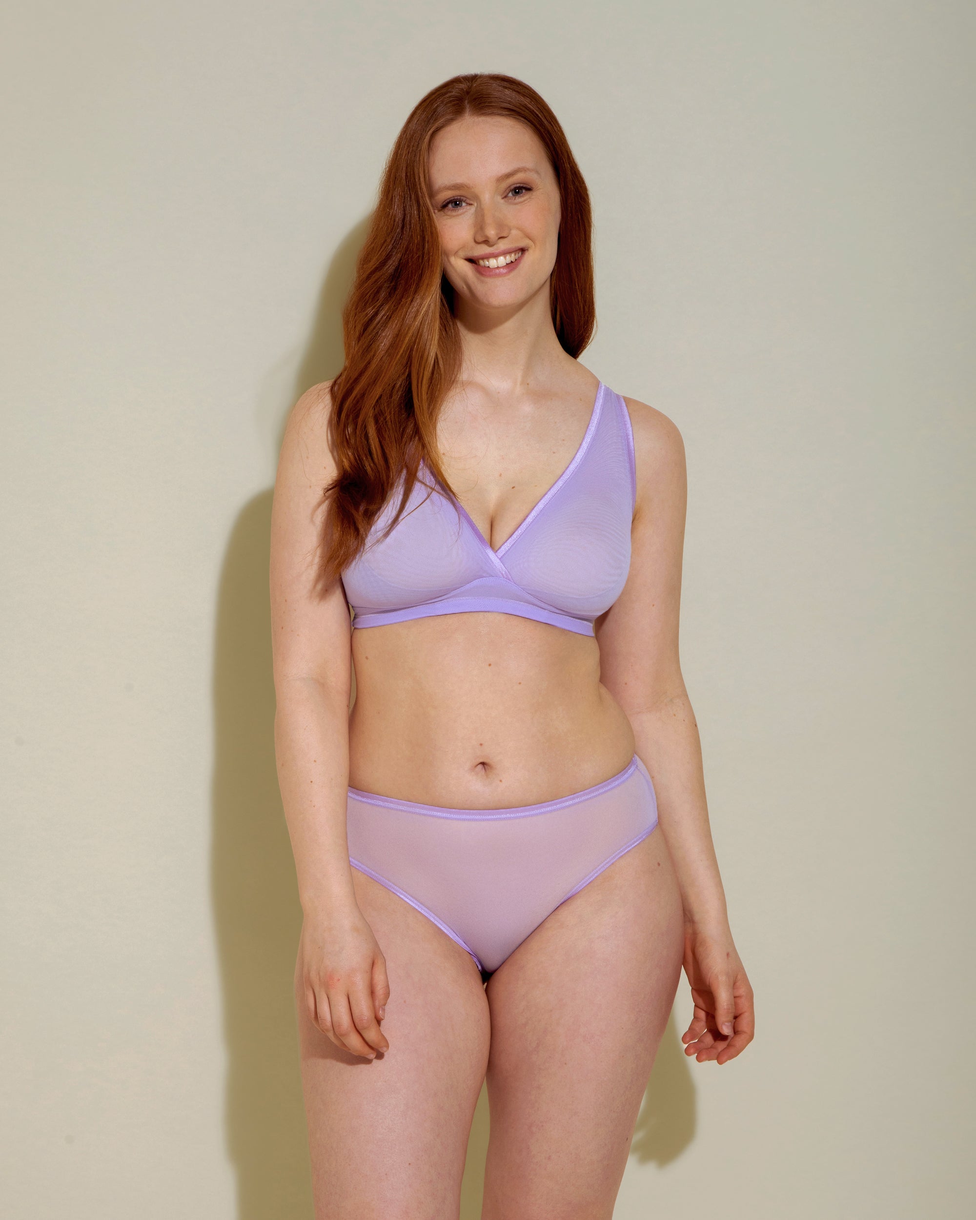 Lila Slip - Soire Confidence Hochsitzender Slip