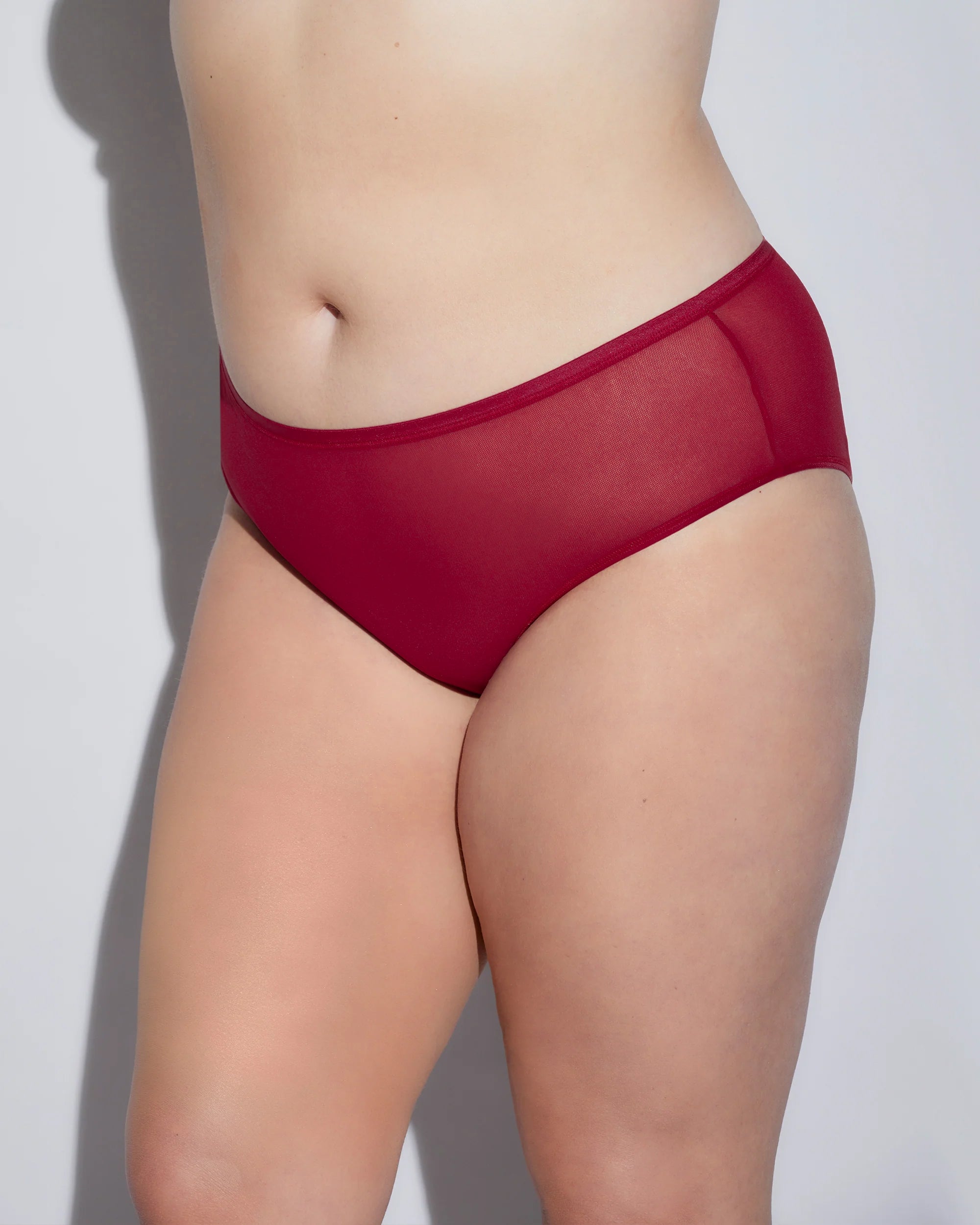 Rot Panty - Soire Confidence Übergröße Tief Sitzender Panty