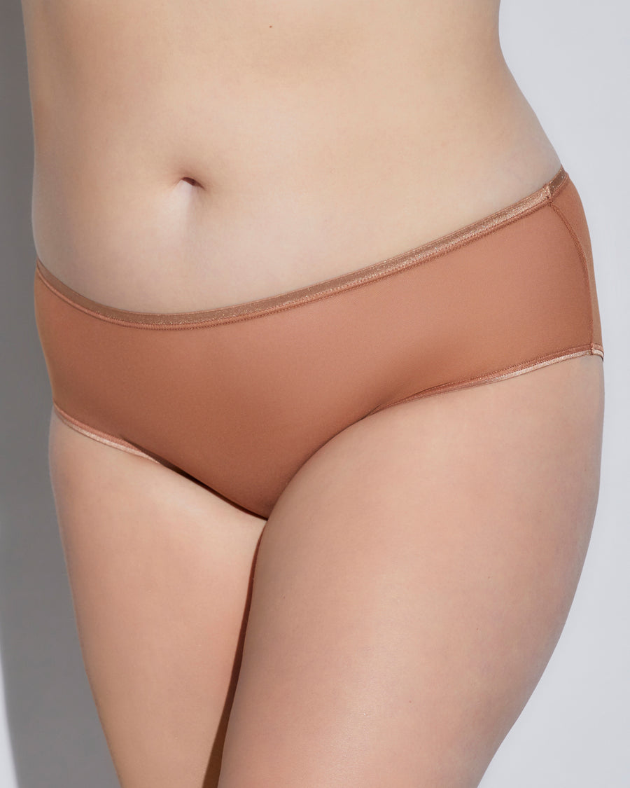 Marron Culotte Taille Basse - Soire Confidence Shorty Taille Basse - Grande Taille