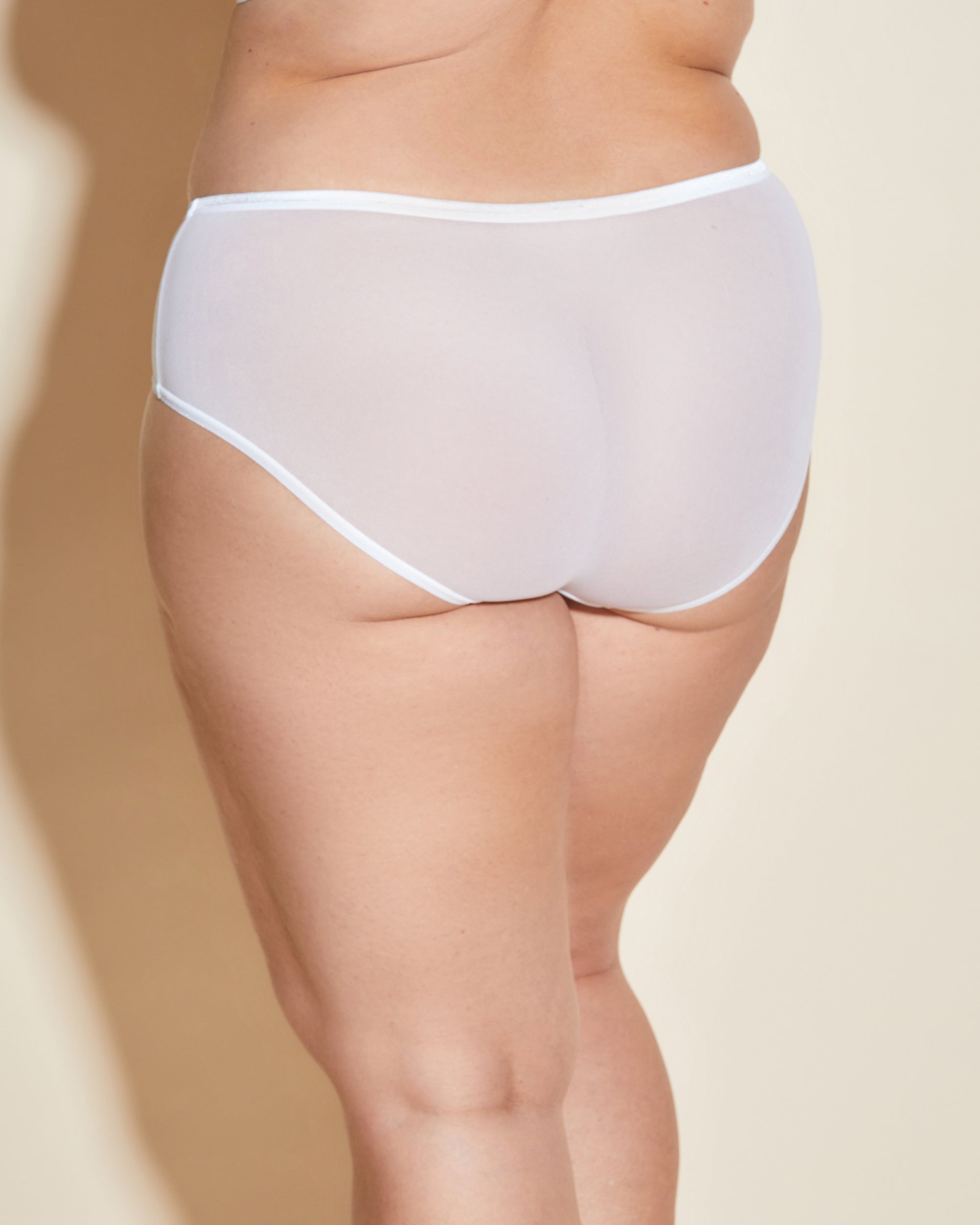 Weiß Panty - Soire Confidence Übergröße Tief Sitzender Panty