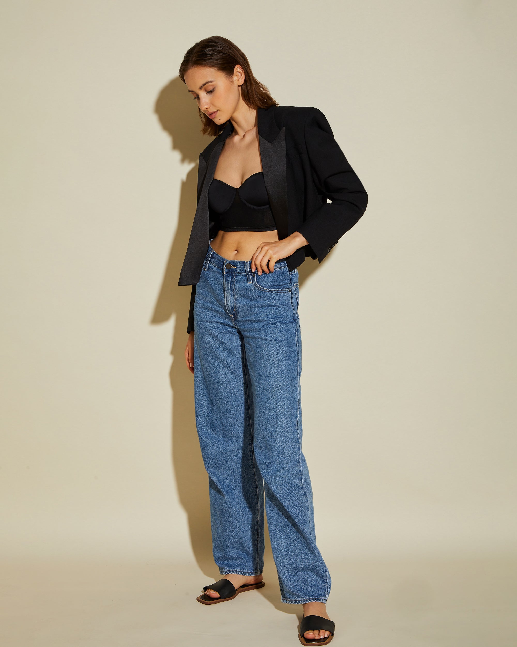 Schwarz Korsett - Soire Confidence Gekürztes Bustier