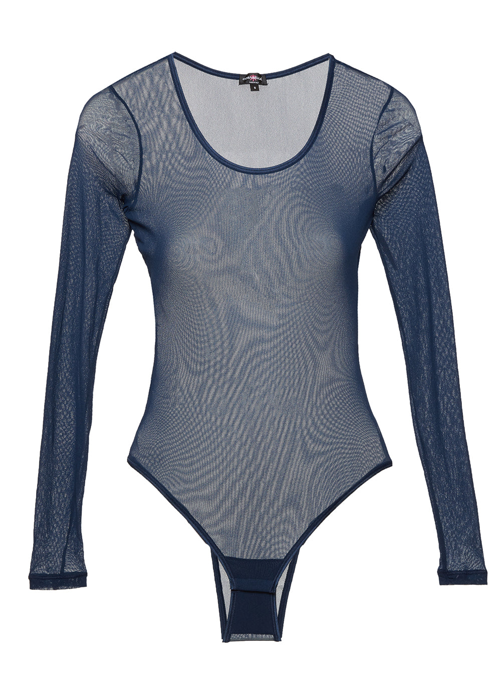 Blau Body, Soire Confidence Langärmliger Body Mit Brasilianischer Passform Hinten.