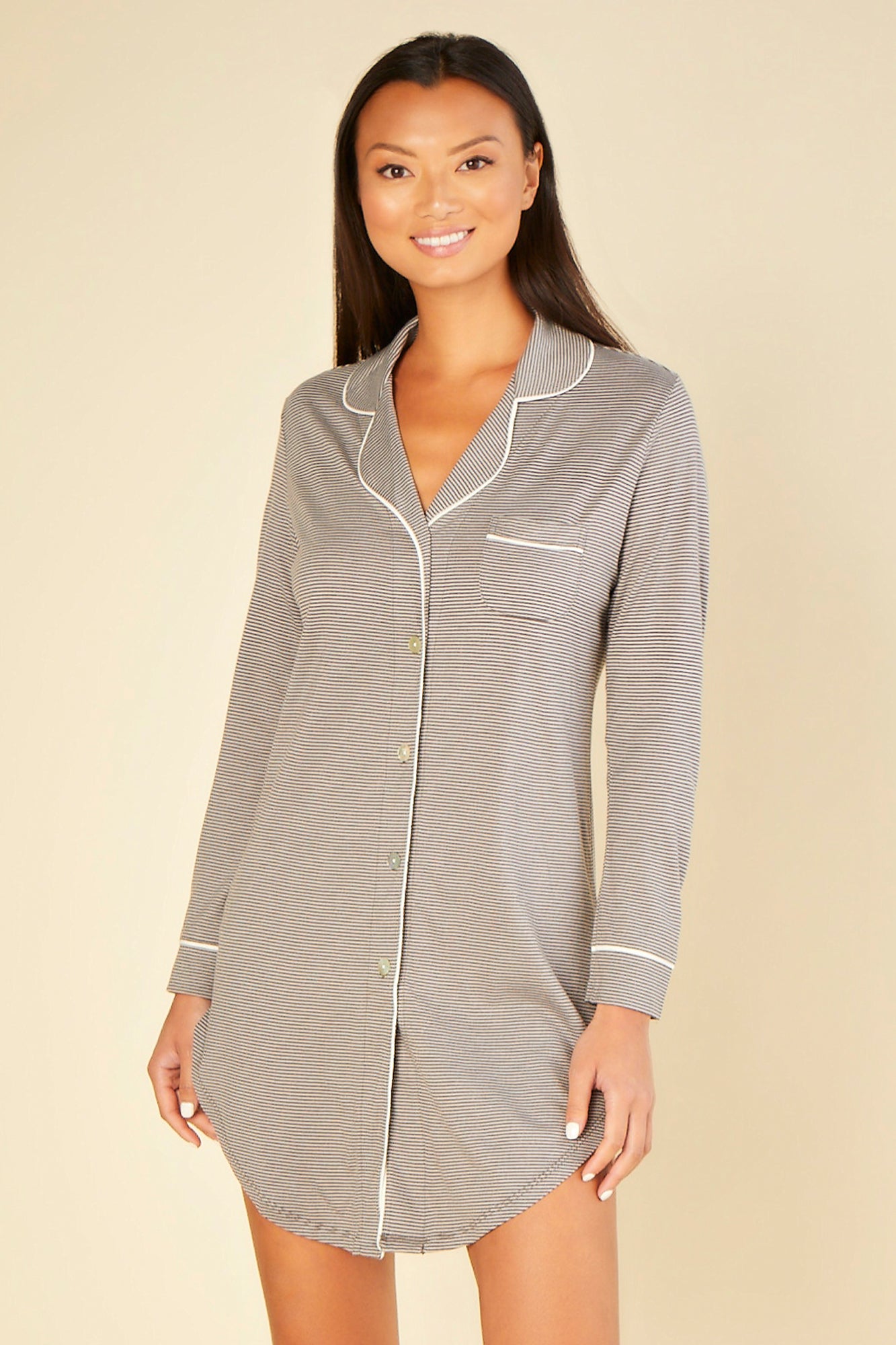 Gris Camisas - Stitchfix Pj Camisón Estampado