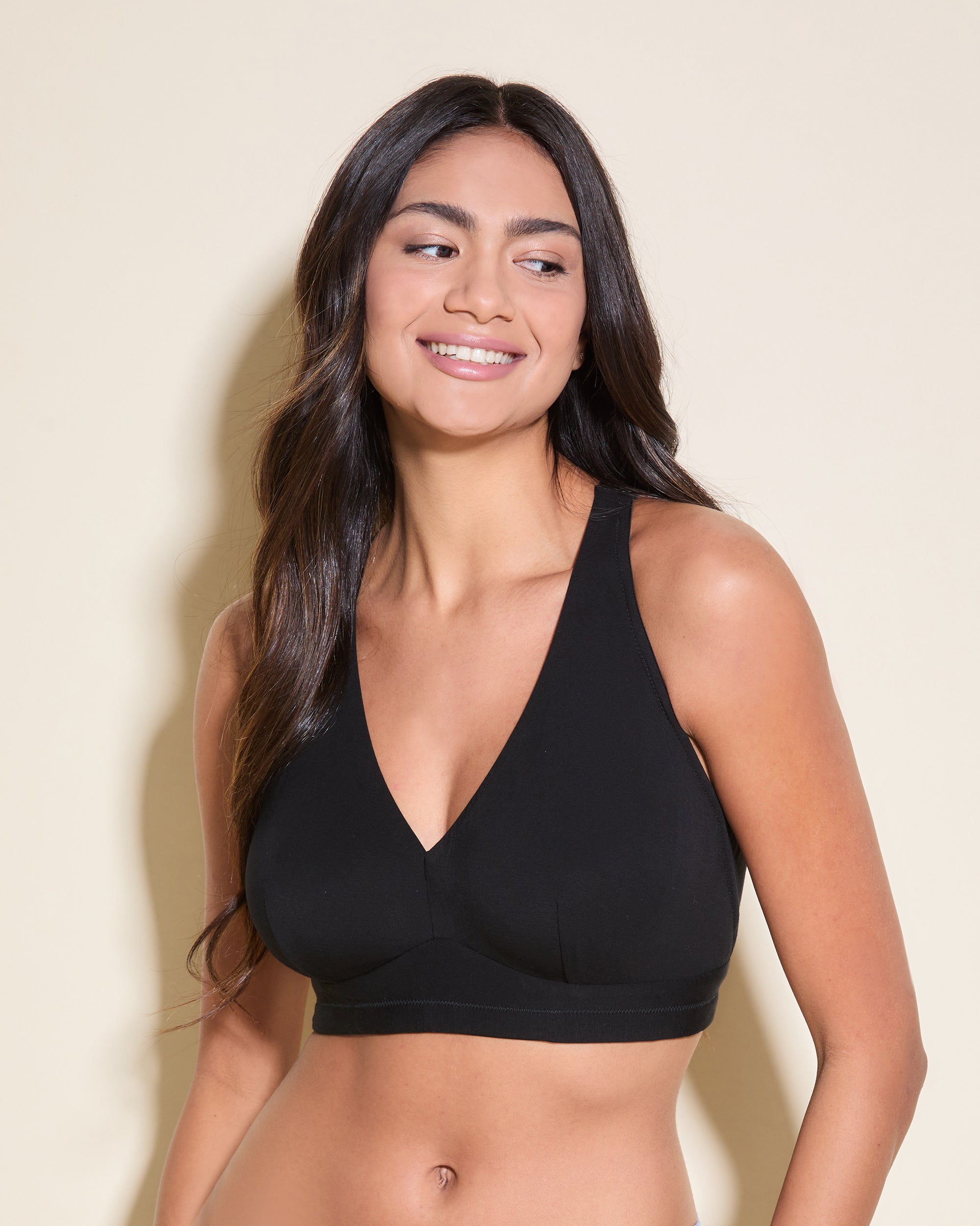 Black Bralette - Talco Curvy Racerback Bralette