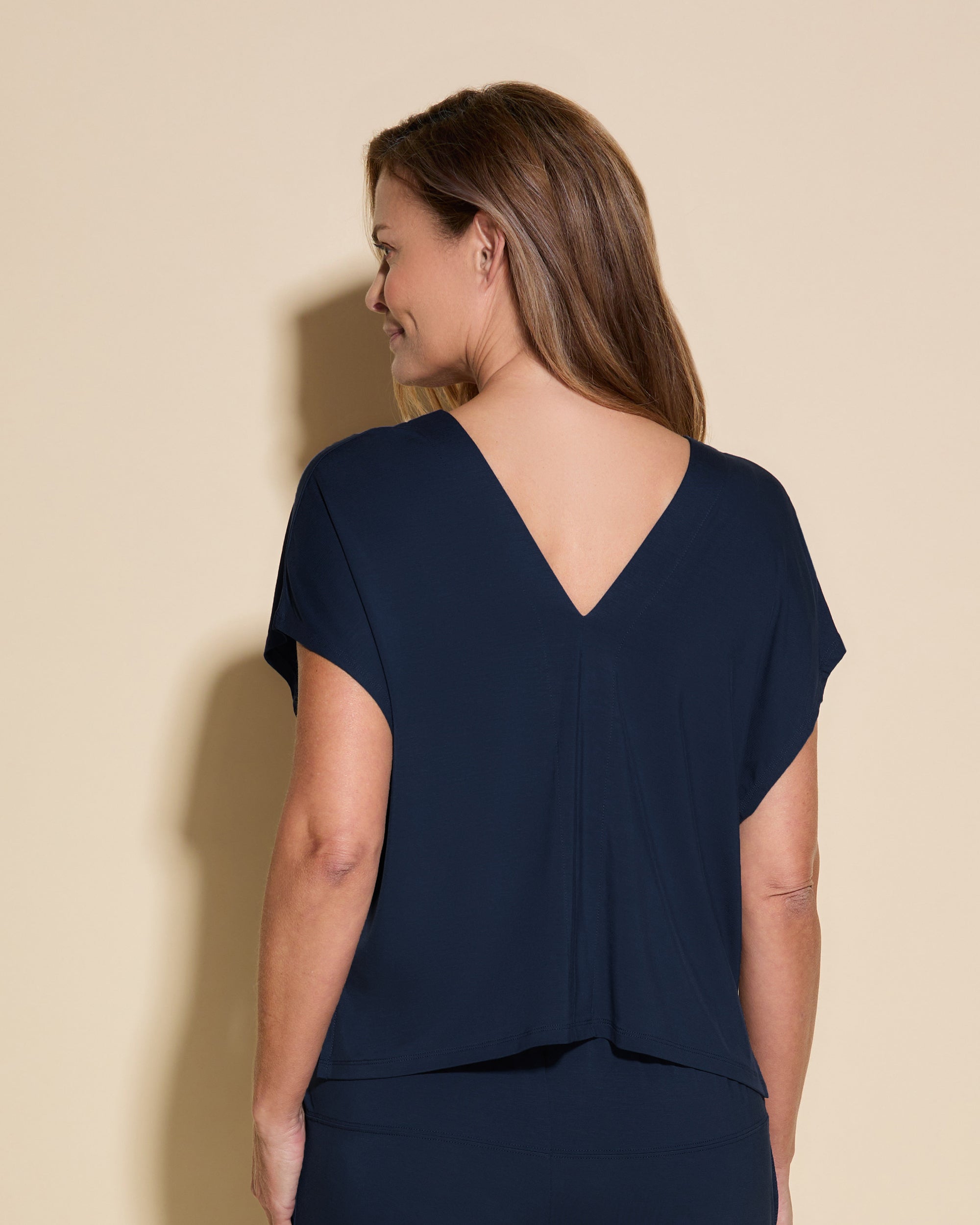 Blu Top - Talco Top Con Doppia Scollatura A V