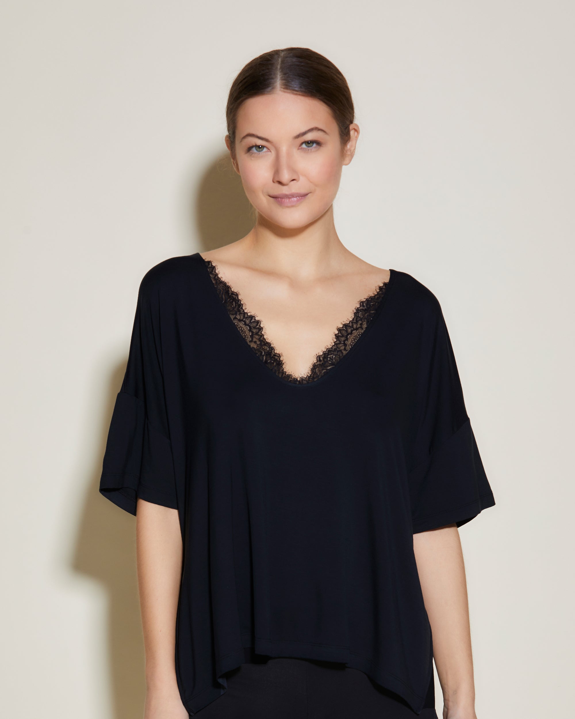 Negro Tops - Talco Camiseta