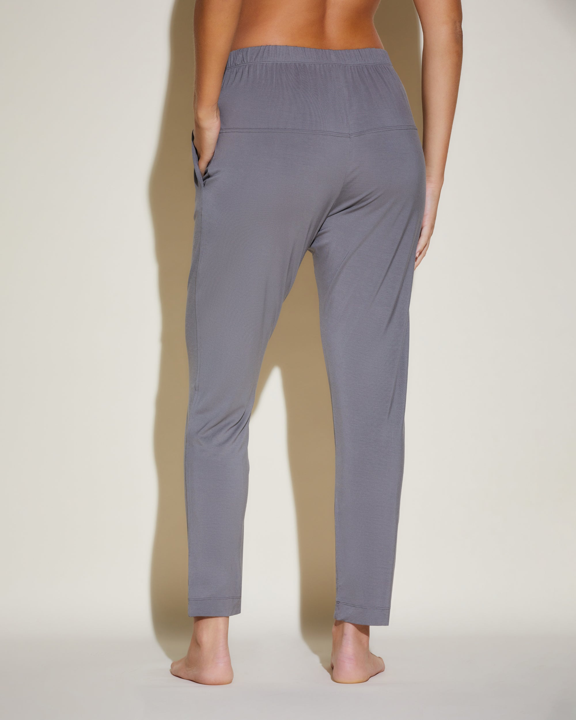 Grise Pantalon - Talco Pantalon Ample Fuselé