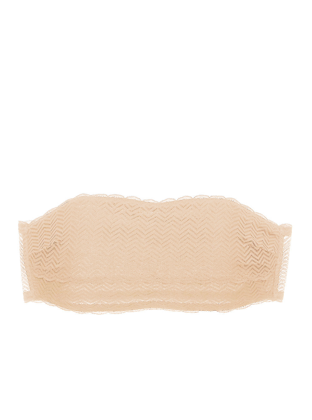 Beige Bralette, Sweet Treats Sujetador Bandeau - Estampado Geométrico