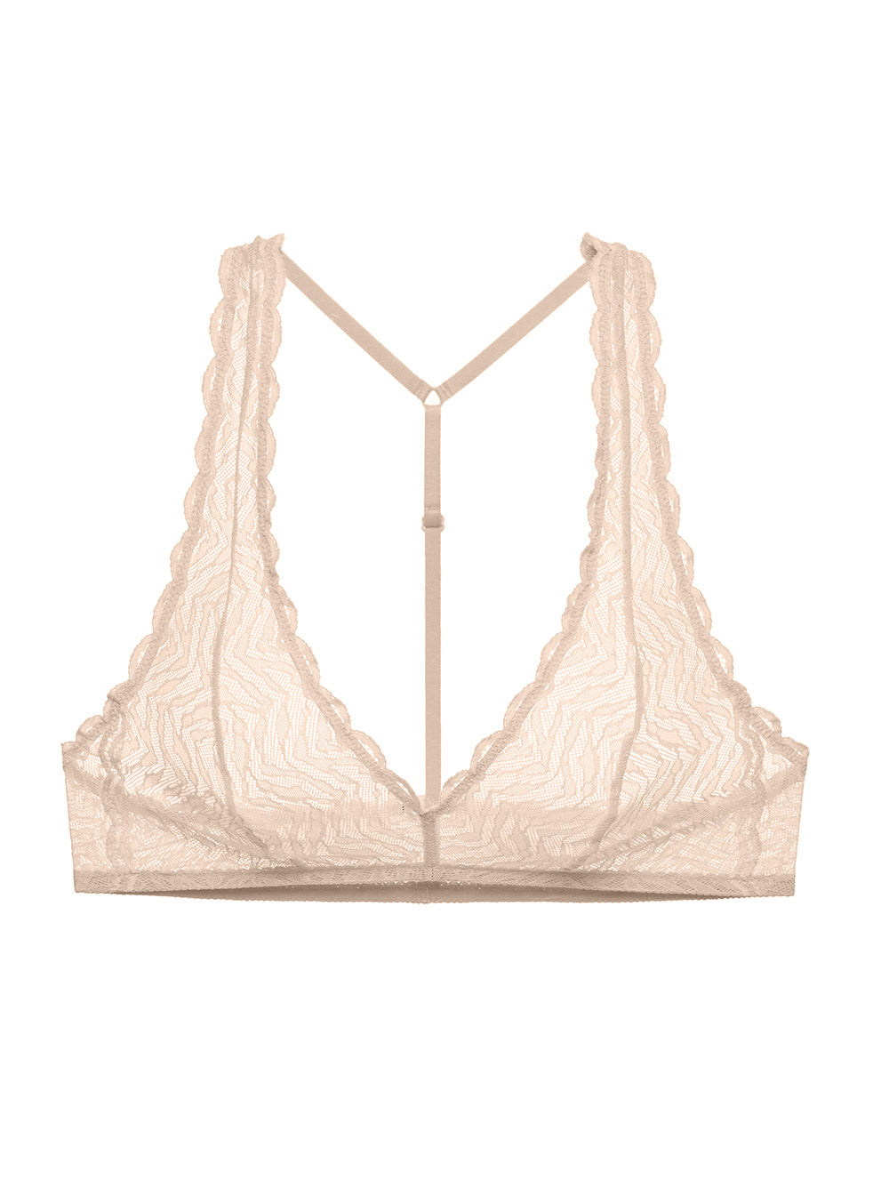 Beige Bralette - Sweet Treats Sweet Treats Zebra Racerback Bralette