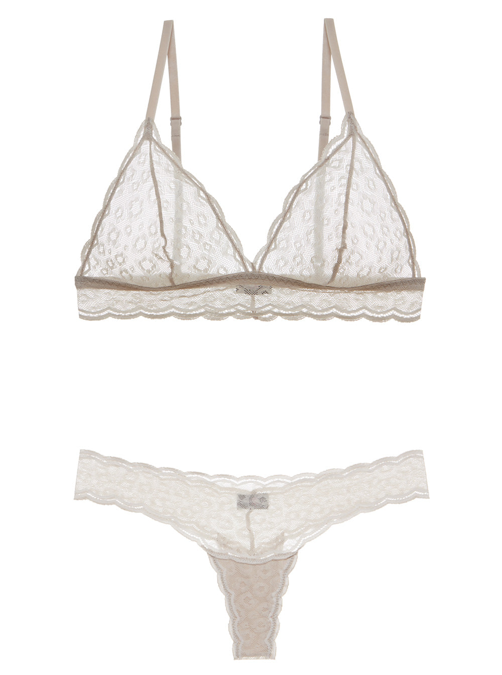 Gray Set - Sweet Treats Bralette & Thong Set