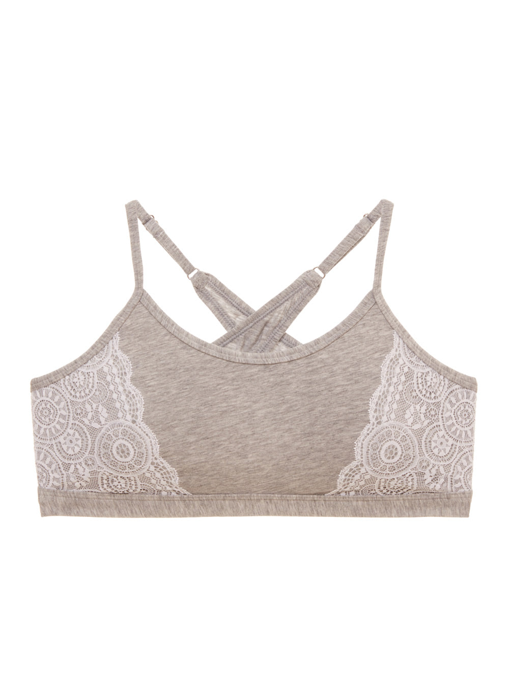 Grise Bralette - Trendsetter Brassière Trendsetter Dos Croisé Pour Pré-Ado