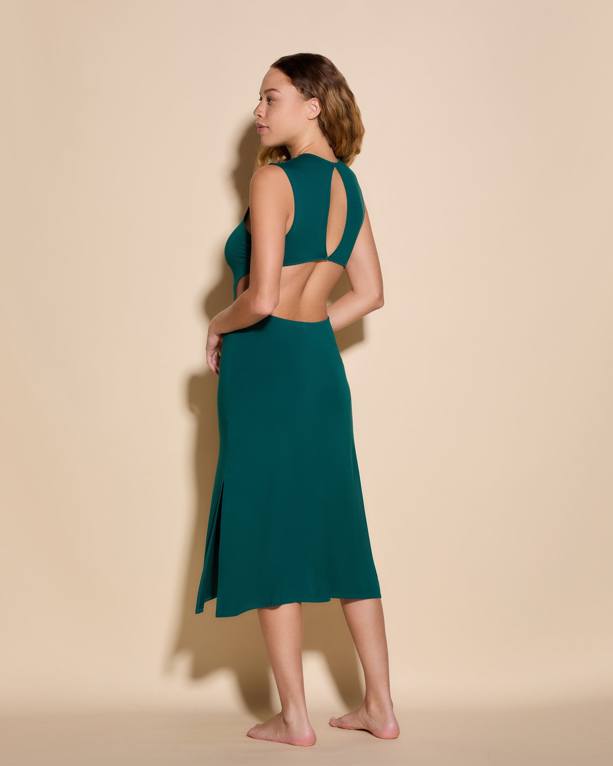 Verde Vestidos - Viaggi Vestido Con Aperturas