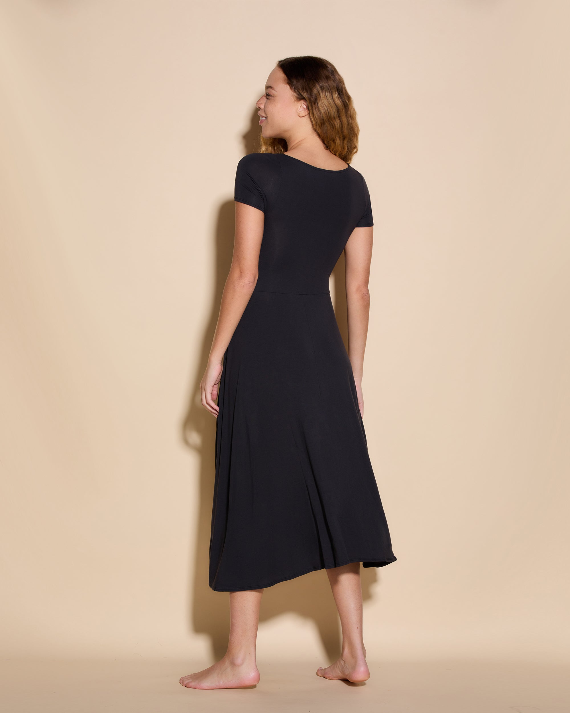 Black Dress - Viaggi Flare Dress
